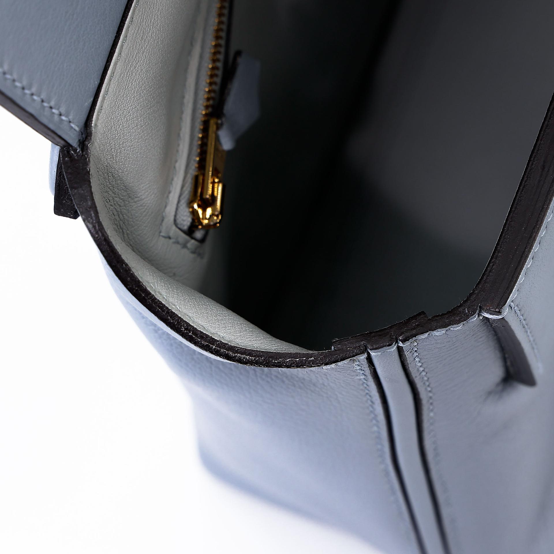 ランク A HERMÈS エルメス ヴァンキャトルミニ ブルーグラシエ (8U) エバーカラー ゴールド金具 Z刻印 (2021) - 27