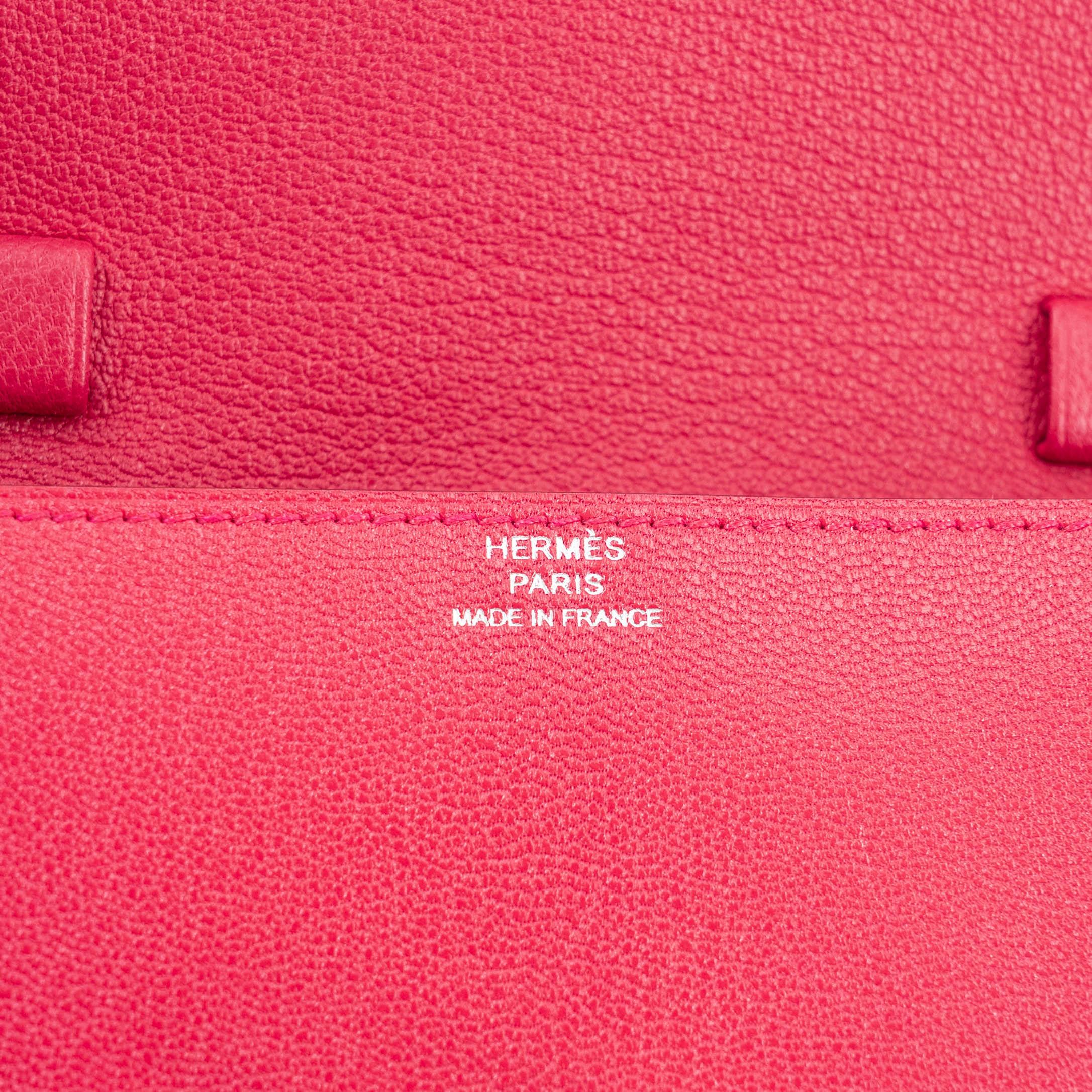 Unused ( Rank NS ) HERMÈS Chaine d'Ancre To Go wallet Rose Extreme (I6) Chamkila Palladium hardware B (2023) - 6