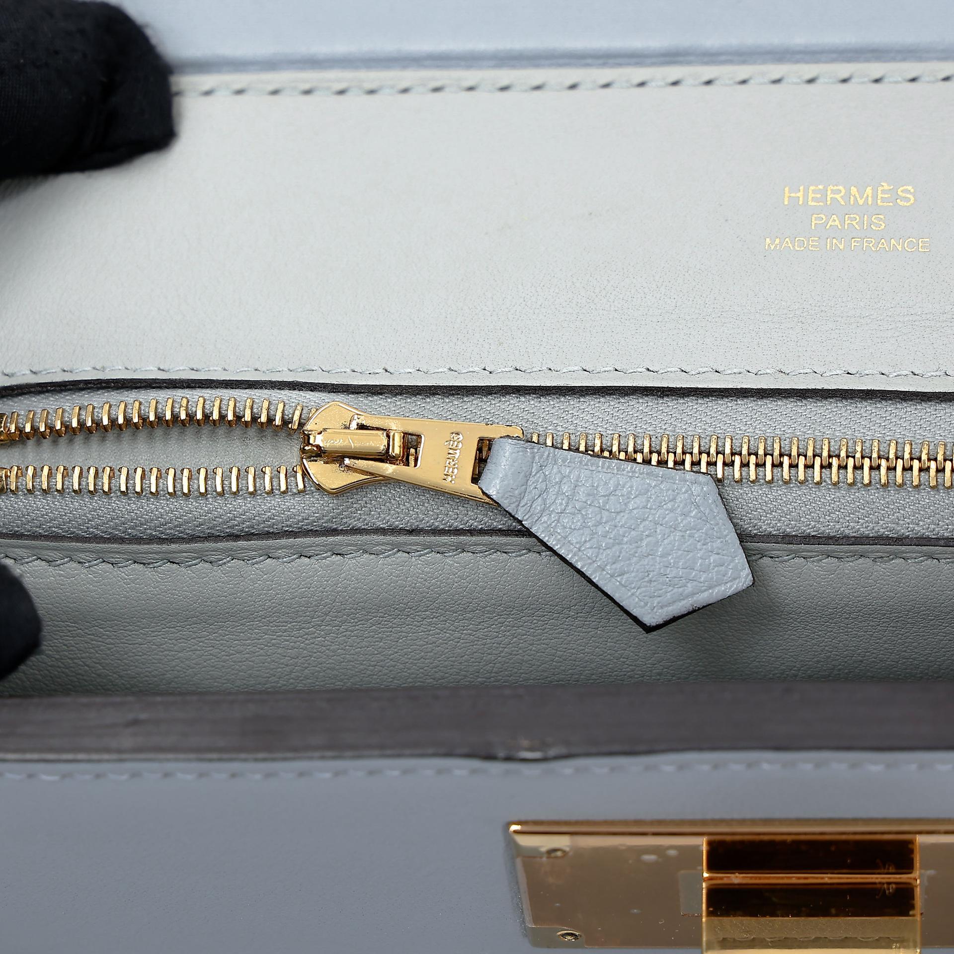 ランク A HERMÈS エルメス ヴァンキャトルミニ ブルーグラシエ (8U) エバーカラー ゴールド金具 Z刻印 (2021) - 19
