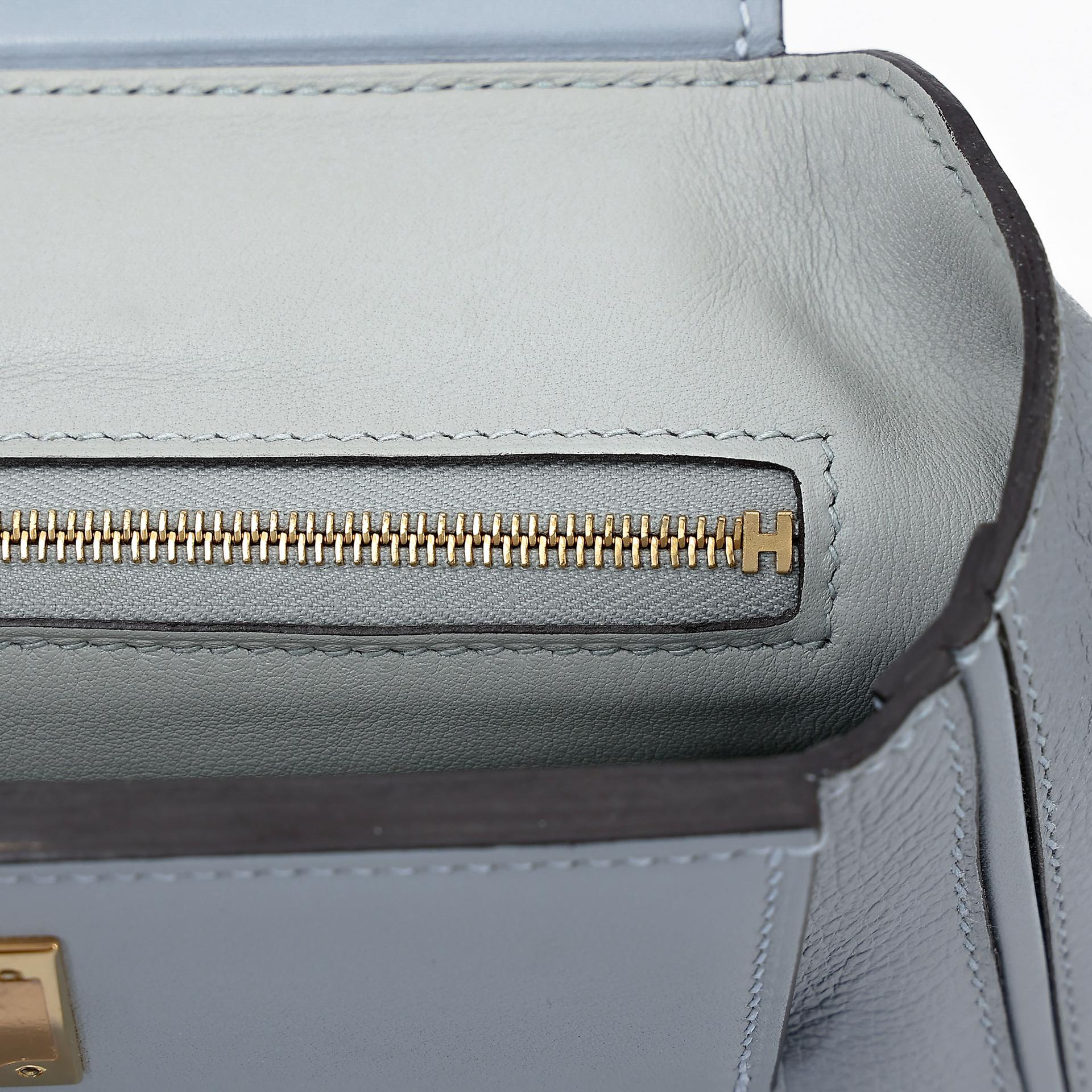 ランク A HERMÈS エルメス ヴァンキャトルミニ ブルーグラシエ (8U) エバーカラー ゴールド金具 Z刻印 (2021) - 20