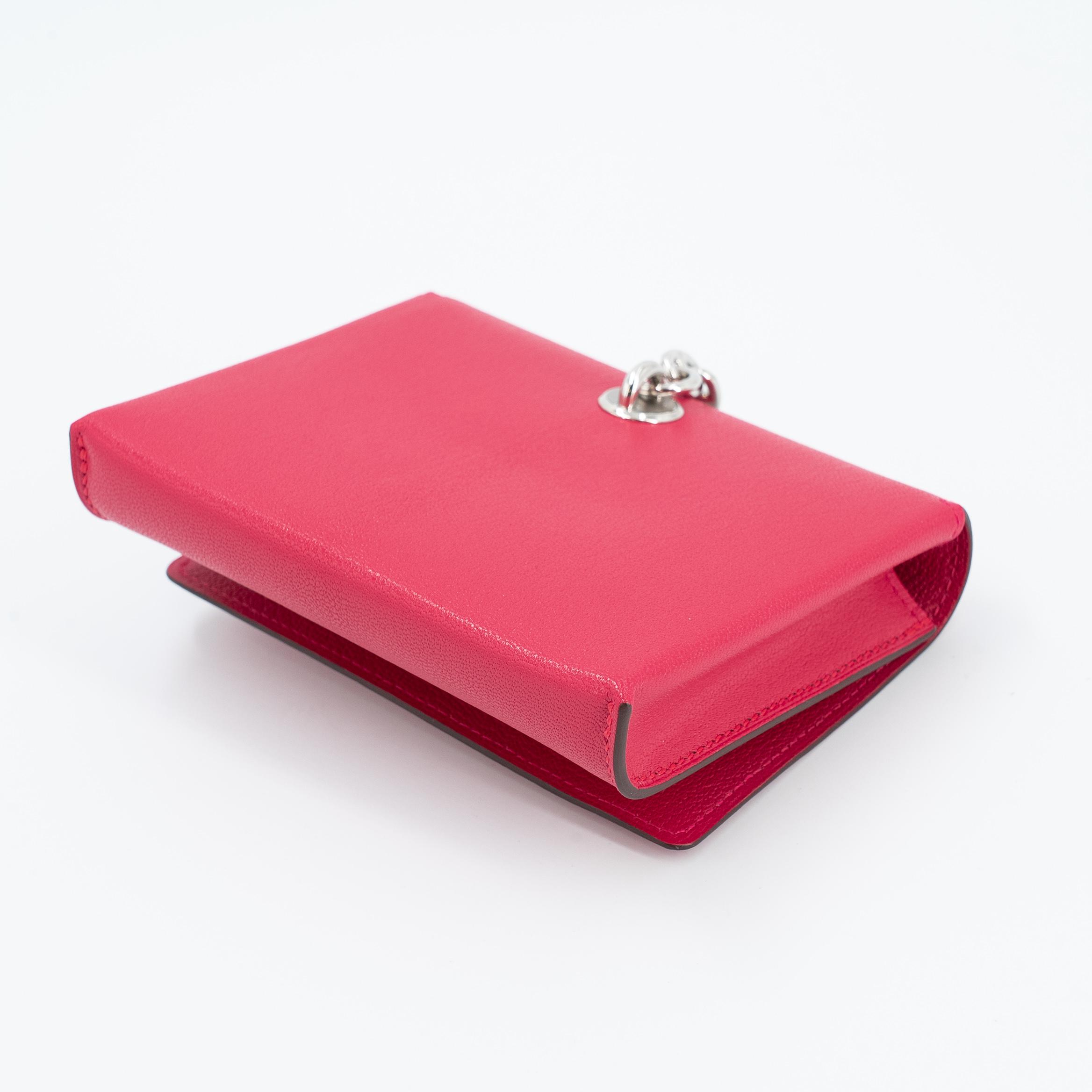 Unused ( Rank NS ) HERMÈS Chaine d'Ancre To Go wallet Rose Extreme (I6) Chamkila Palladium hardware B (2023) - 12