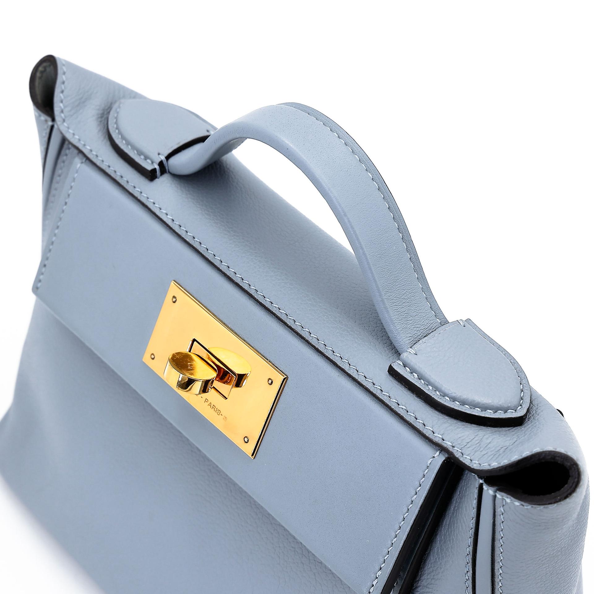 ランク A HERMÈS エルメス ヴァンキャトルミニ ブルーグラシエ (8U) エバーカラー ゴールド金具 Z刻印 (2021) - 4