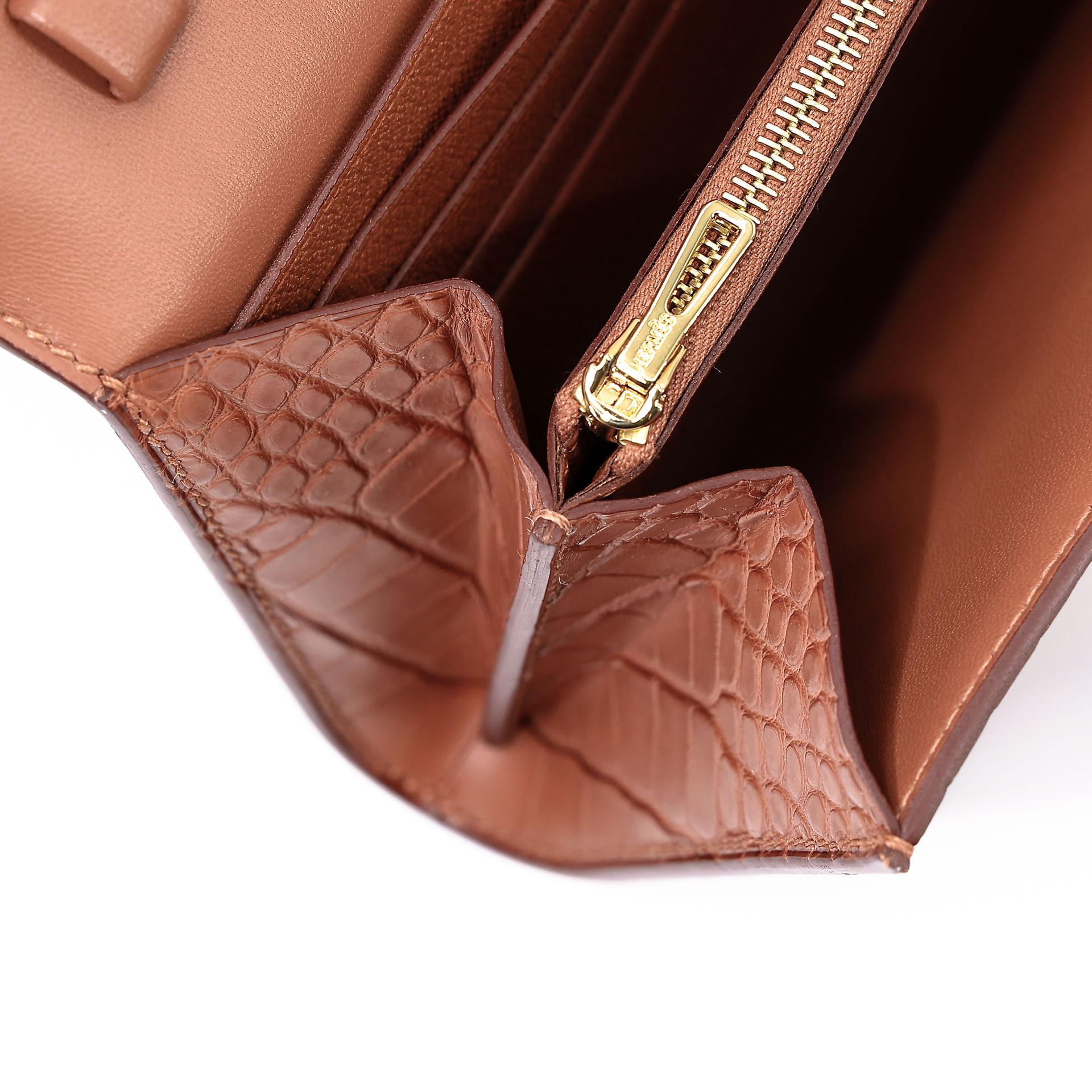 ランク N 新品 HERMÈS エルメス コンスタンストゥーゴー ゴールド (37) クロコダイル アリゲーター マット ゴールド金具 W刻印 (2024) - 14