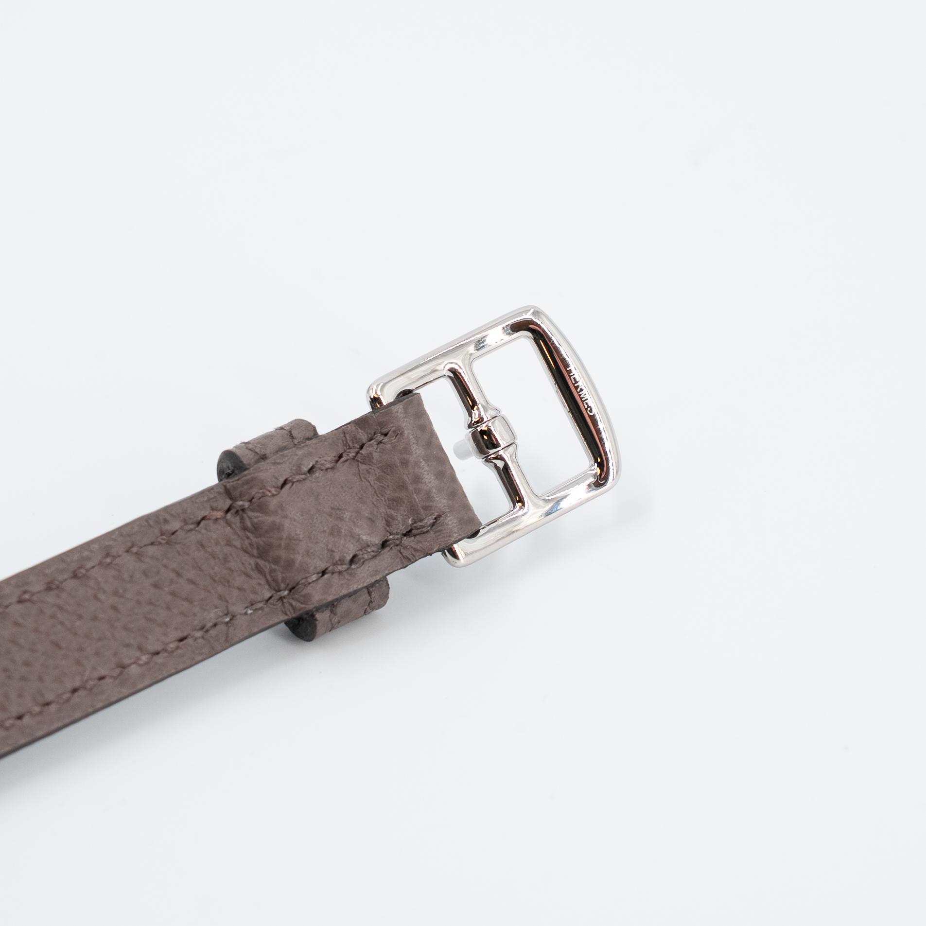 Brand New ( Rank N ) HERMÈS Hermesnap Wallet Etain (8F) Epsom Palladium hardware K (2025) - 8