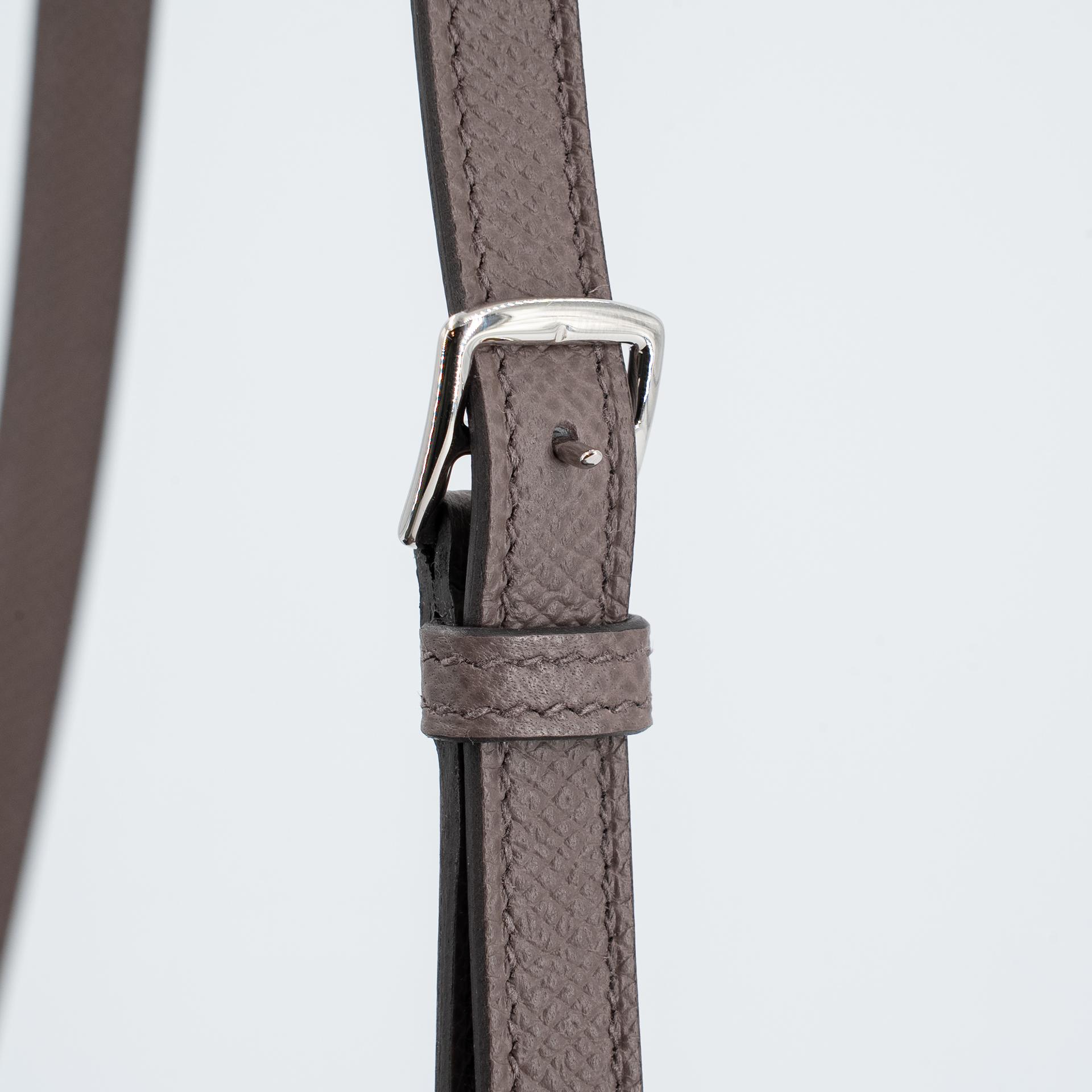 Brand New ( Rank N ) HERMÈS Hermesnap Wallet Etain (8F) Epsom Palladium hardware K (2025) - 6