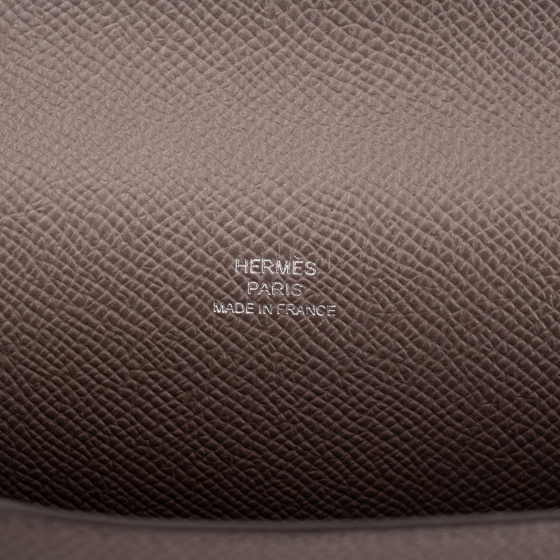 Brand New ( Rank N ) HERMÈS Hermesnap Wallet Etain (8F) Epsom Palladium hardware K (2025) - 16
