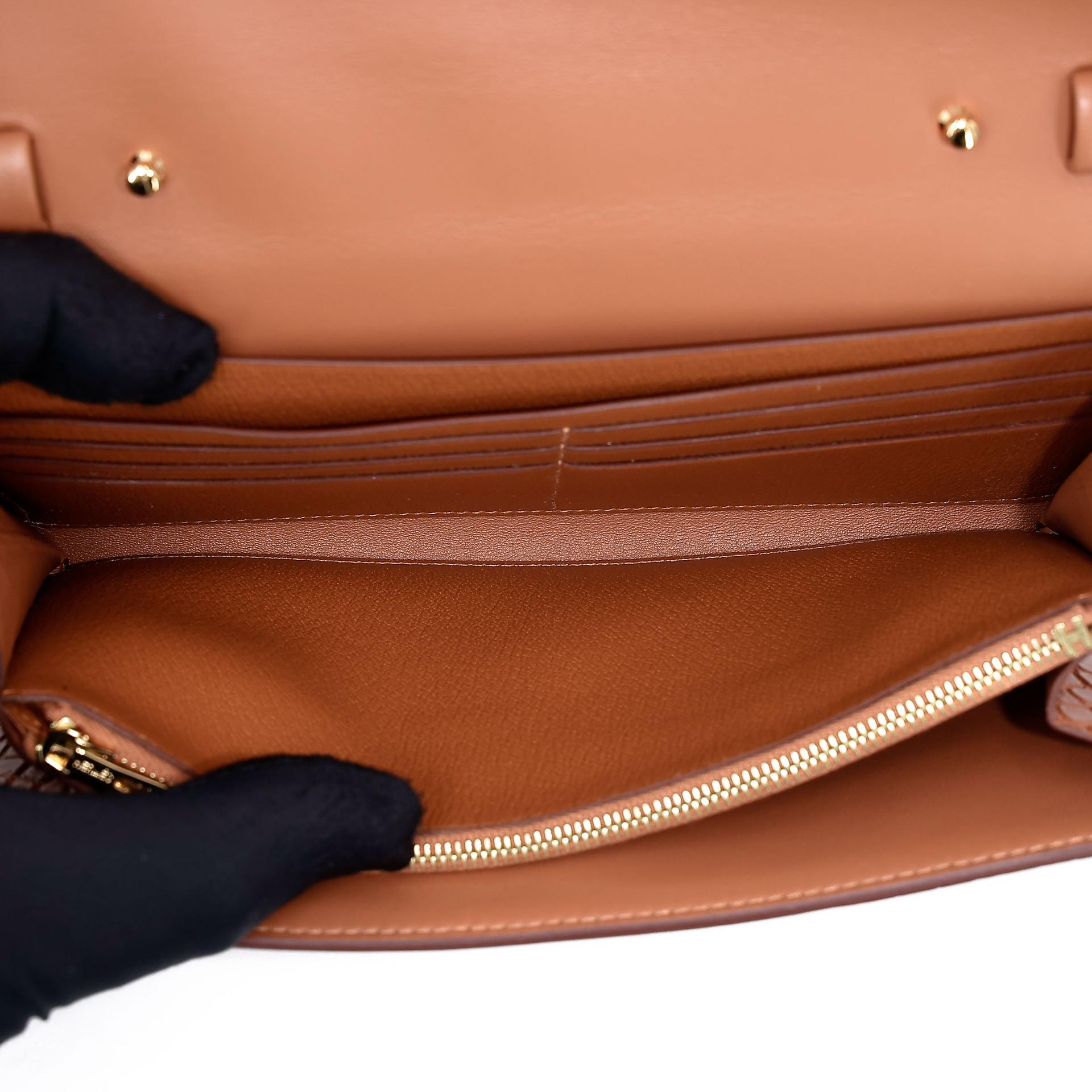ランク N 新品 HERMÈS エルメス コンスタンストゥーゴー ゴールド (37) クロコダイル アリゲーター マット ゴールド金具 W刻印 (2024) - 15