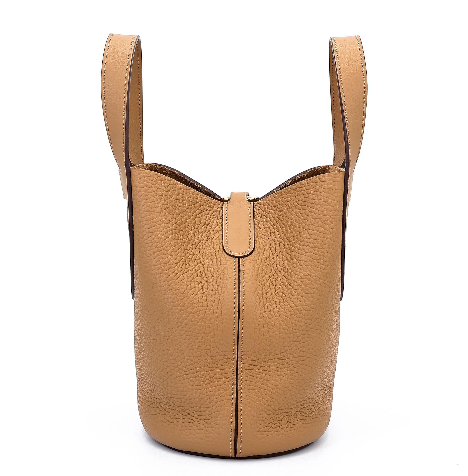 ランク SA HERMÈS エルメス インザループPM ビスキュイ (4B) トリヨン ゴールド金具 B刻印 (2023) - 5