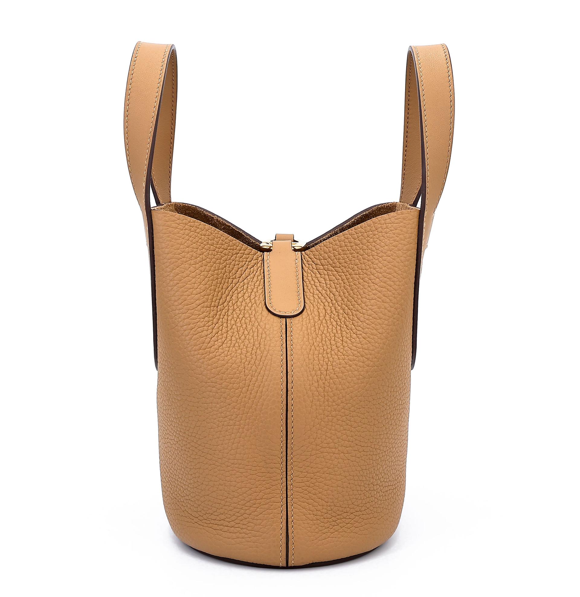 ランク SA HERMÈS エルメス インザループPM ビスキュイ (4B) トリヨン ゴールド金具 B刻印 (2023) - 6