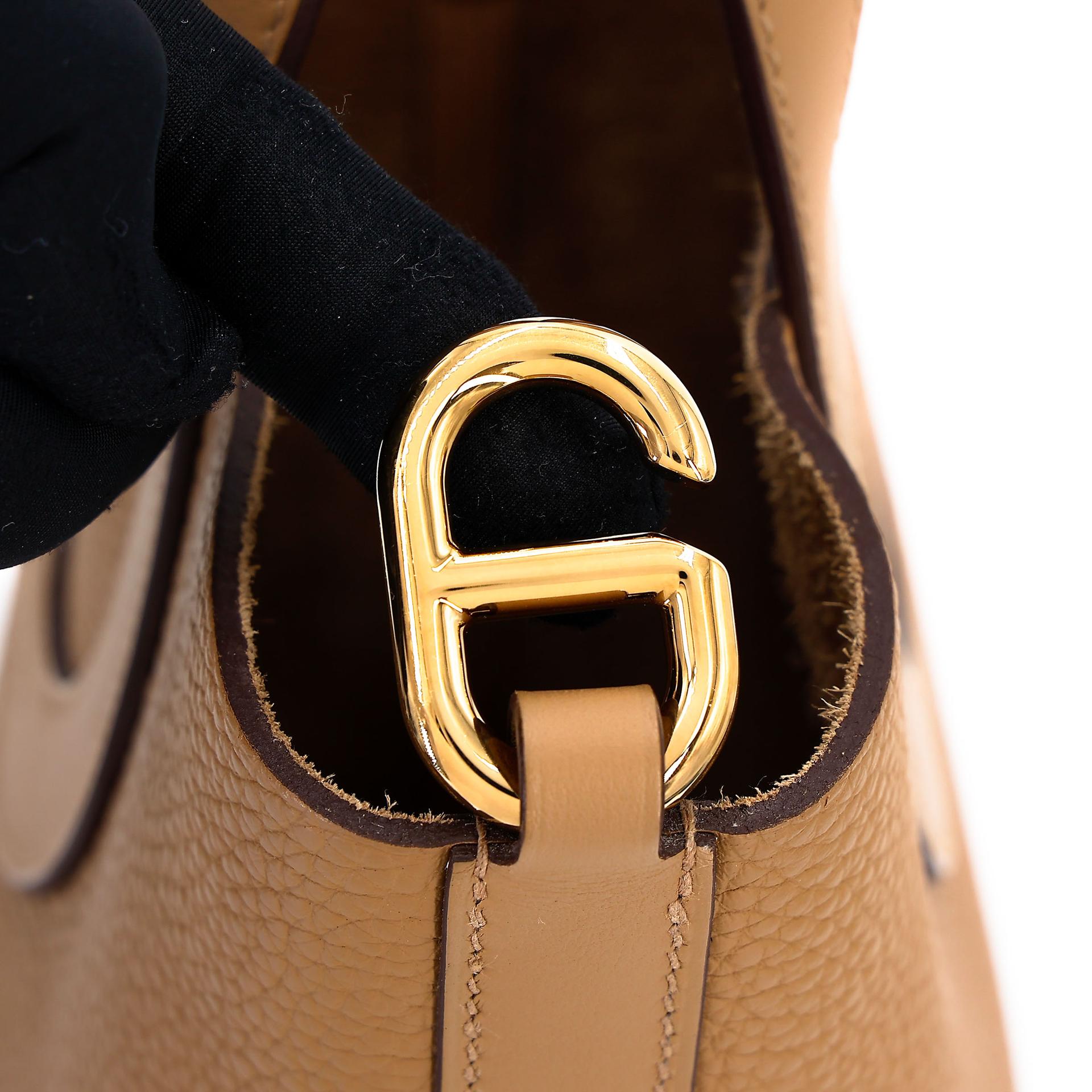 ランク SA HERMÈS エルメス インザループPM ビスキュイ (4B) トリヨン ゴールド金具 B刻印 (2023) - 17