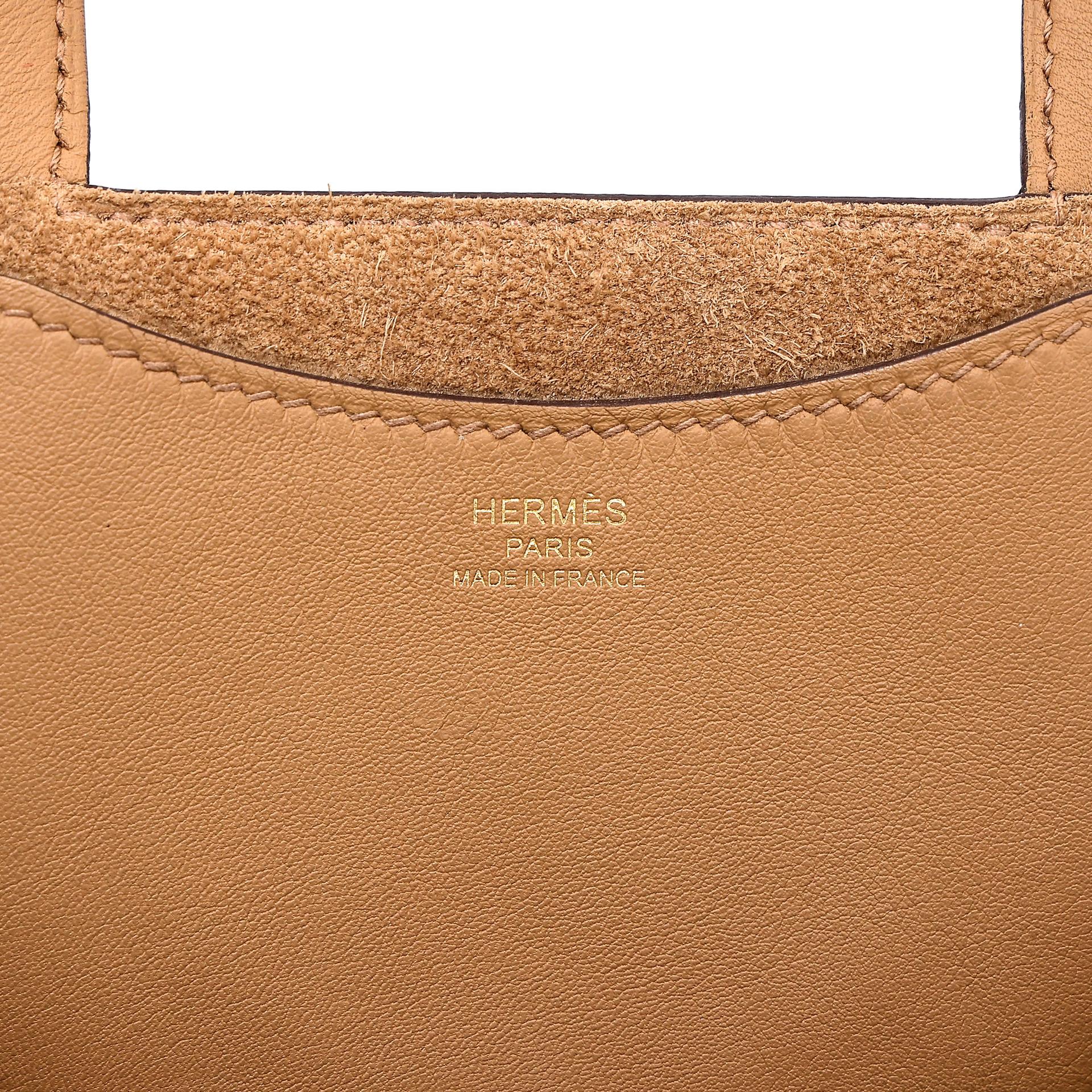 ランク SA HERMÈS エルメス インザループPM ビスキュイ (4B) トリヨン ゴールド金具 B刻印 (2023) - 18