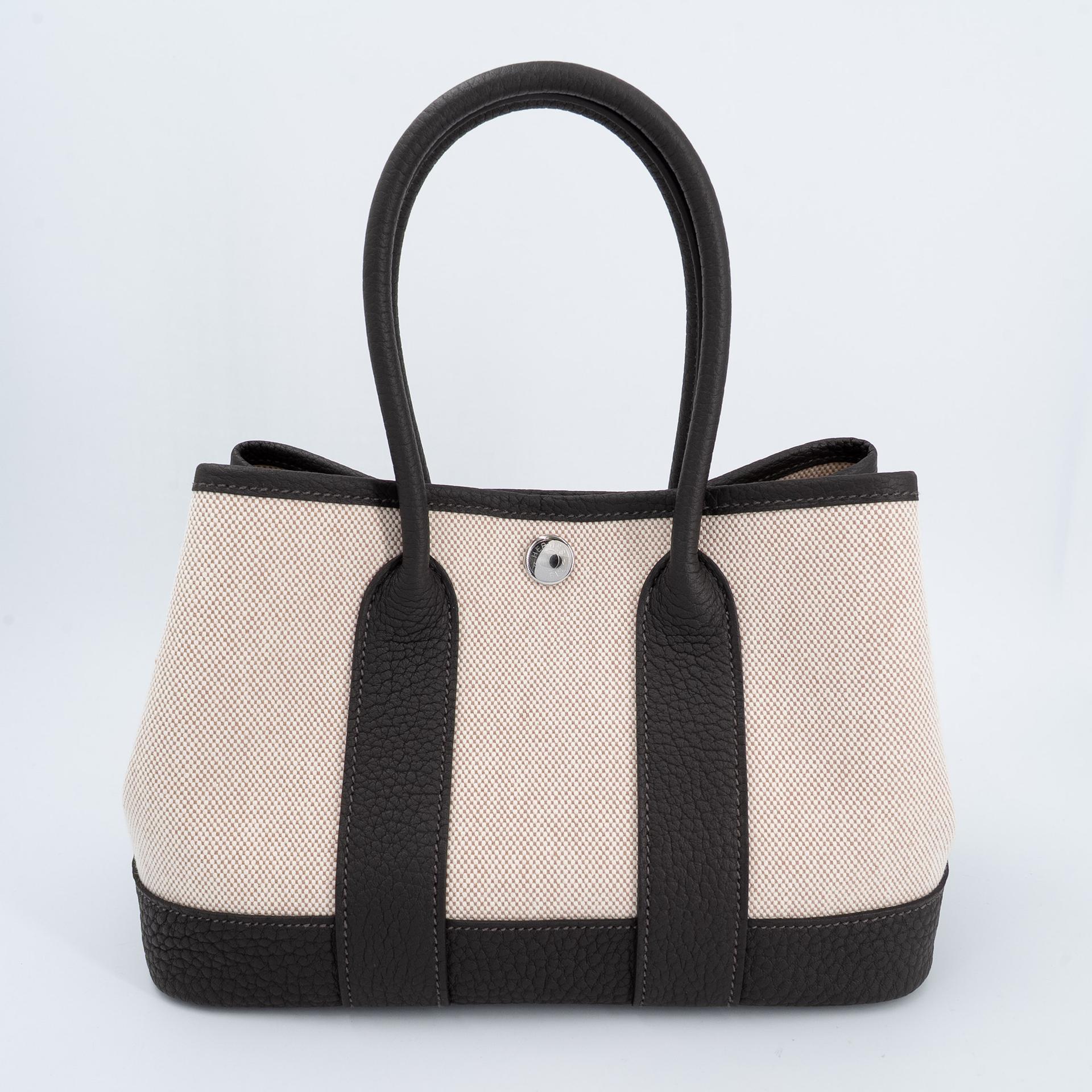 ランク N 新品 HERMÈS エルメス ネオガーデンパーティ バイブラウン（T3） ネゴンダ トワルアッシュ シルバー金具 K刻印 (2025) - 2