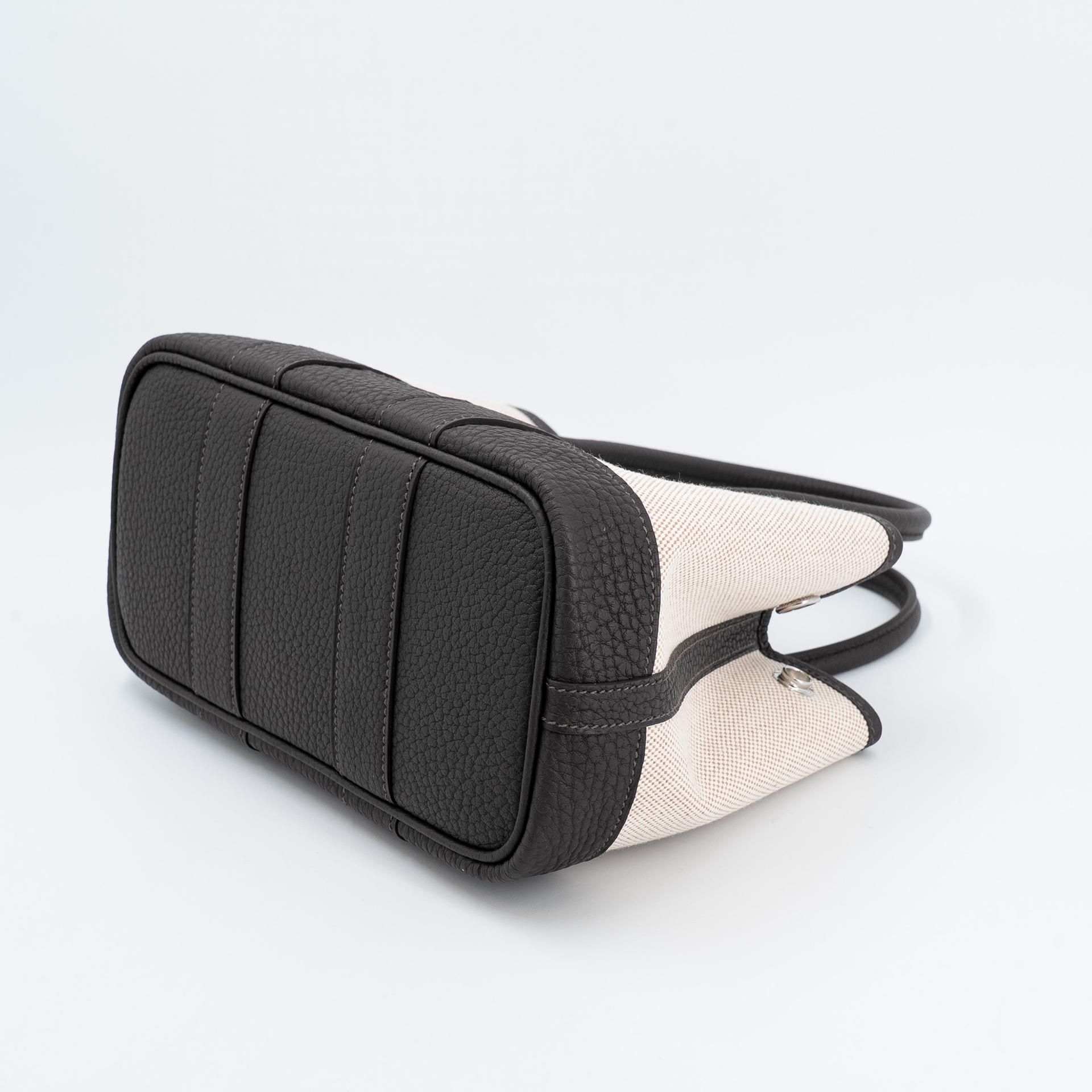 ランク N 新品 HERMÈS エルメス ネオガーデンパーティ バイブラウン（T3） ネゴンダ トワルアッシュ シルバー金具 K刻印 (2025) - 6