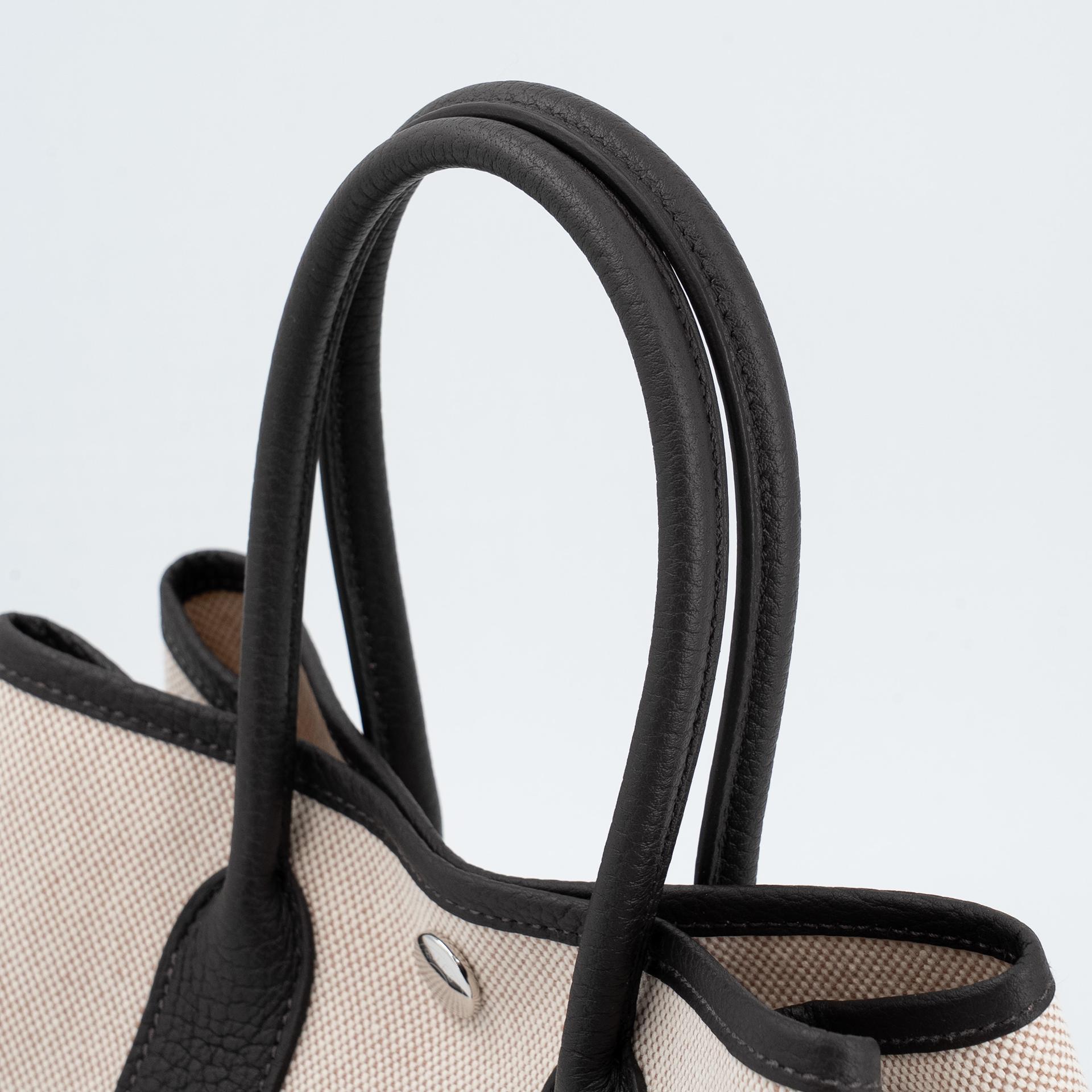 ランク N 新品 HERMÈS エルメス ネオガーデンパーティ バイブラウン（T3） ネゴンダ トワルアッシュ シルバー金具 K刻印 (2025) - 4