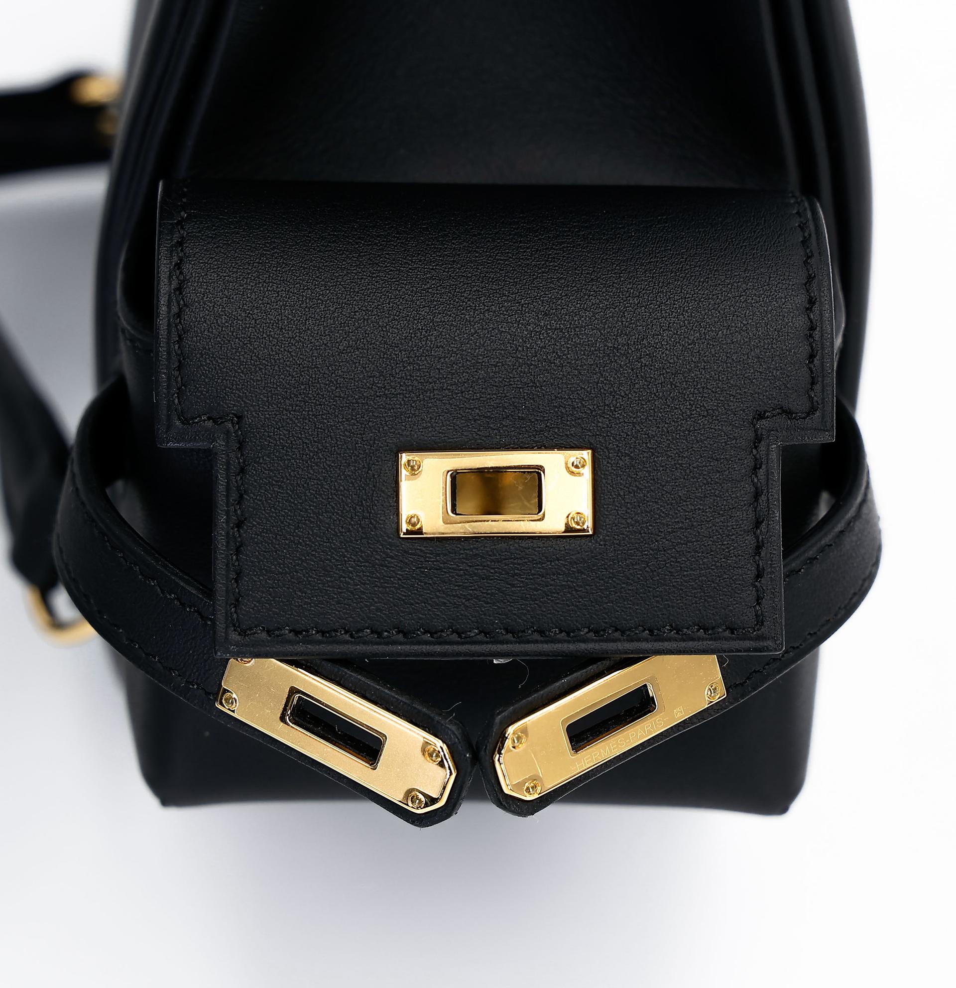 Brand New ( Rank N ) HERMÈS Kelly Jump Noir (89) Swift Gold hardware W (2024) - 12