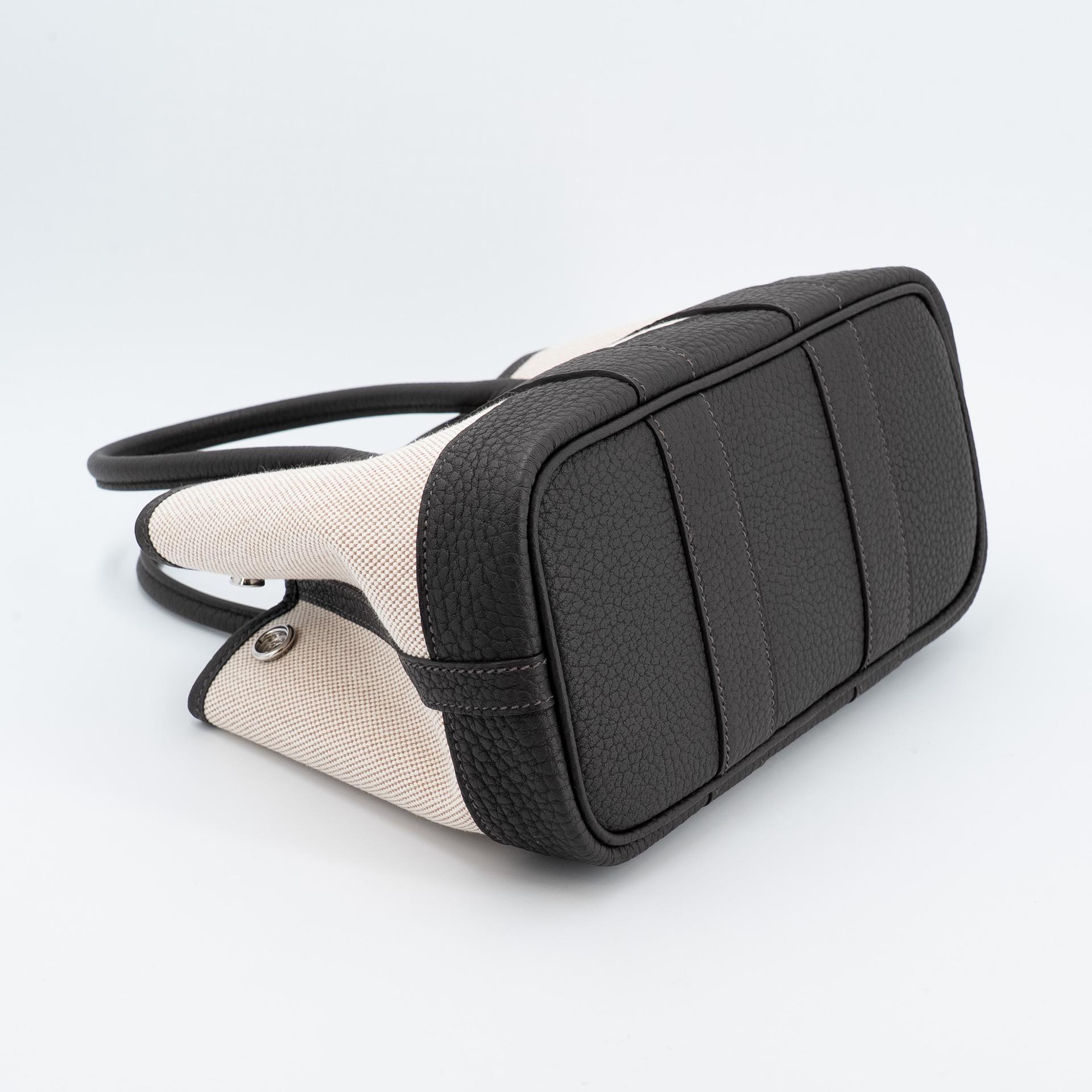 ランク N 新品 HERMÈS エルメス ネオガーデンパーティ バイブラウン（T3） ネゴンダ トワルアッシュ シルバー金具 K刻印 (2025) - 7