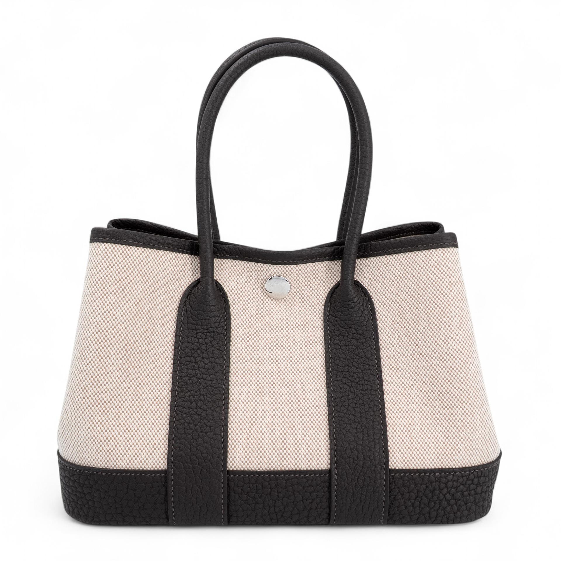 ランク N 新品 HERMÈS エルメス ネオガーデンパーティ バイブラウン（T3） ネゴンダ トワルアッシュ シルバー金具 K刻印 (2025) - 1