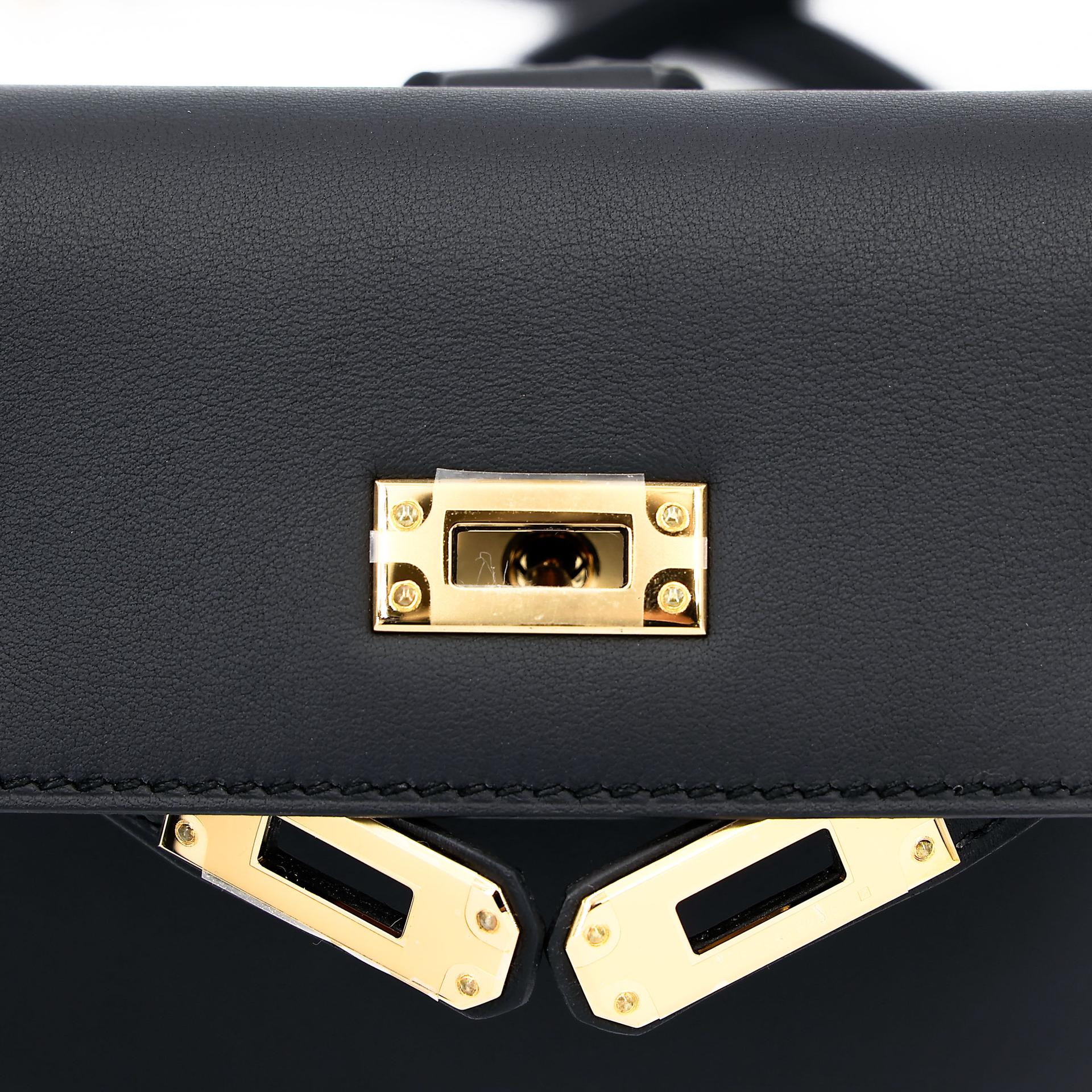 Brand New ( Rank N ) HERMÈS Kelly Jump Noir (89) Swift Gold hardware W (2024) - 19