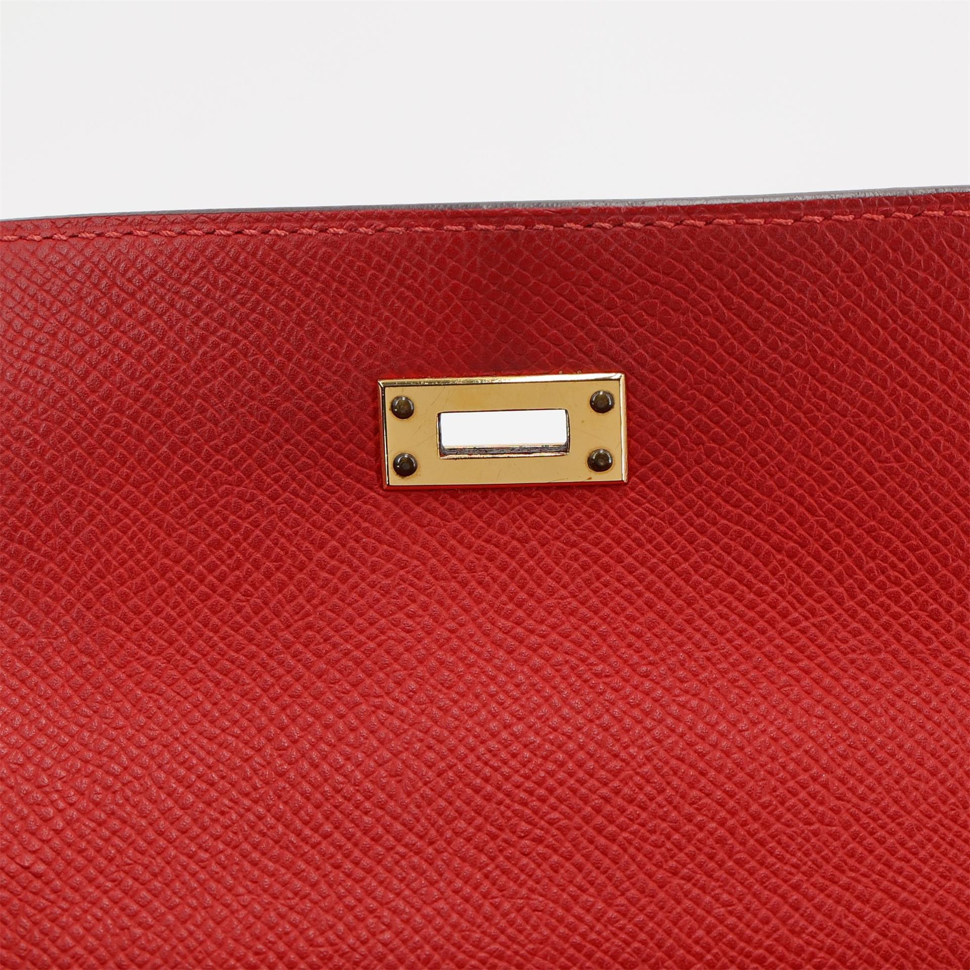 ランク A HERMÈS エルメス ケリー25 セリエ ルージュカザック (Q5) エプソン ゴールド金具 T刻印 (2015) - 18