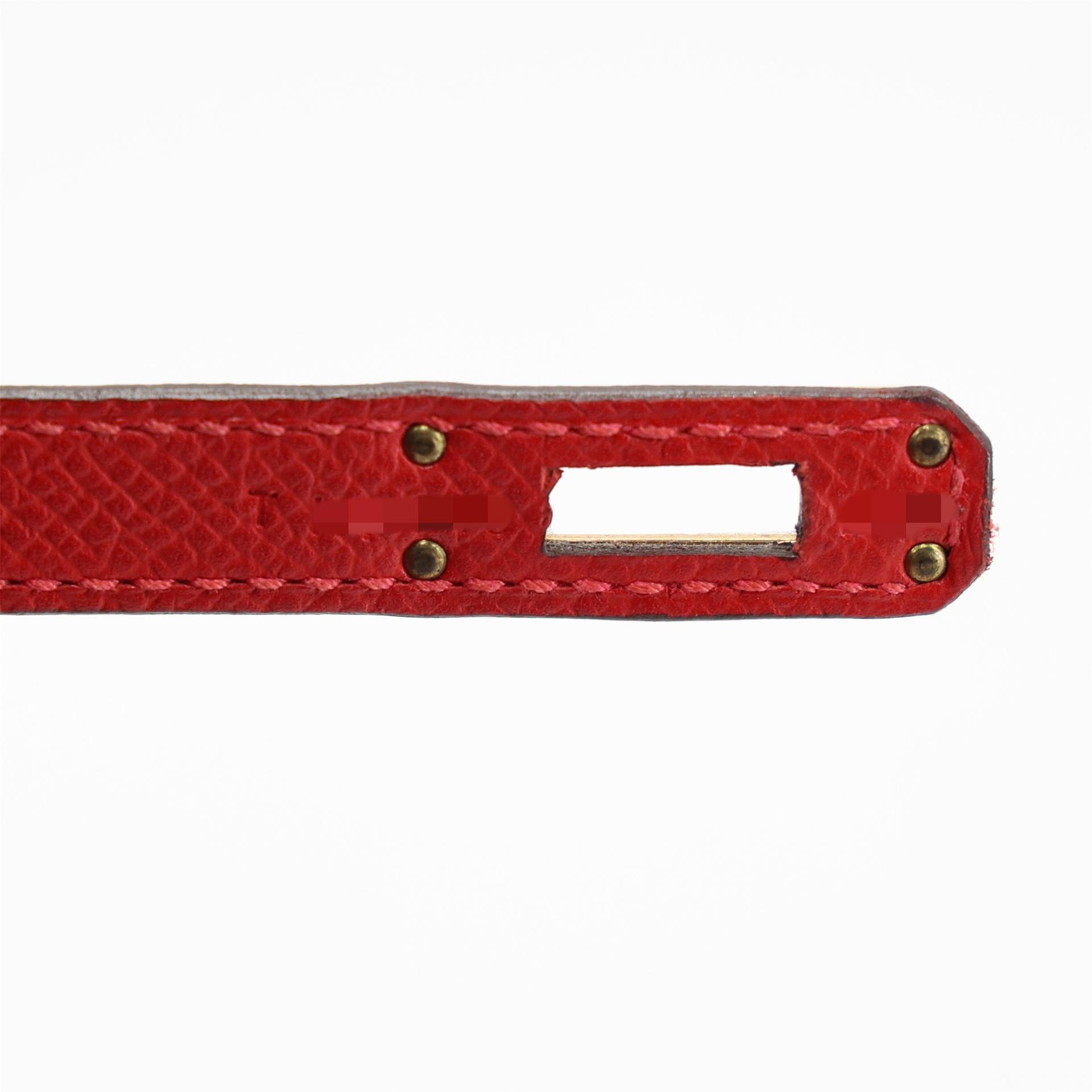 ランク A HERMÈS エルメス ケリー25 セリエ ルージュカザック (Q5) エプソン ゴールド金具 T刻印 (2015) - 24