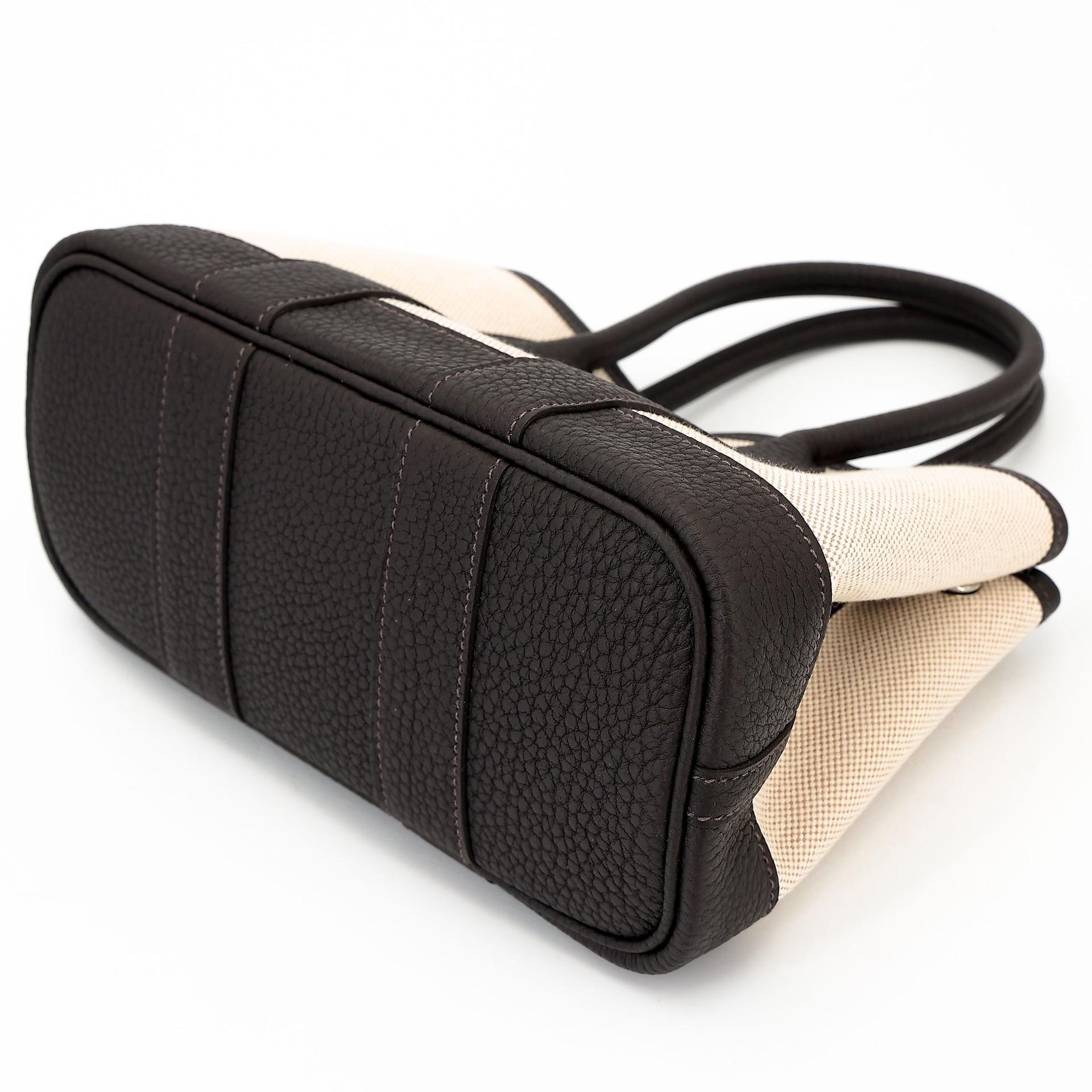 ランク N 新品 HERMÈS エルメス ネオガーデンパーティ バイブラウン（T3） トワルアッシュ ネゴンダ シルバー金具 K刻印 (2025) - 6