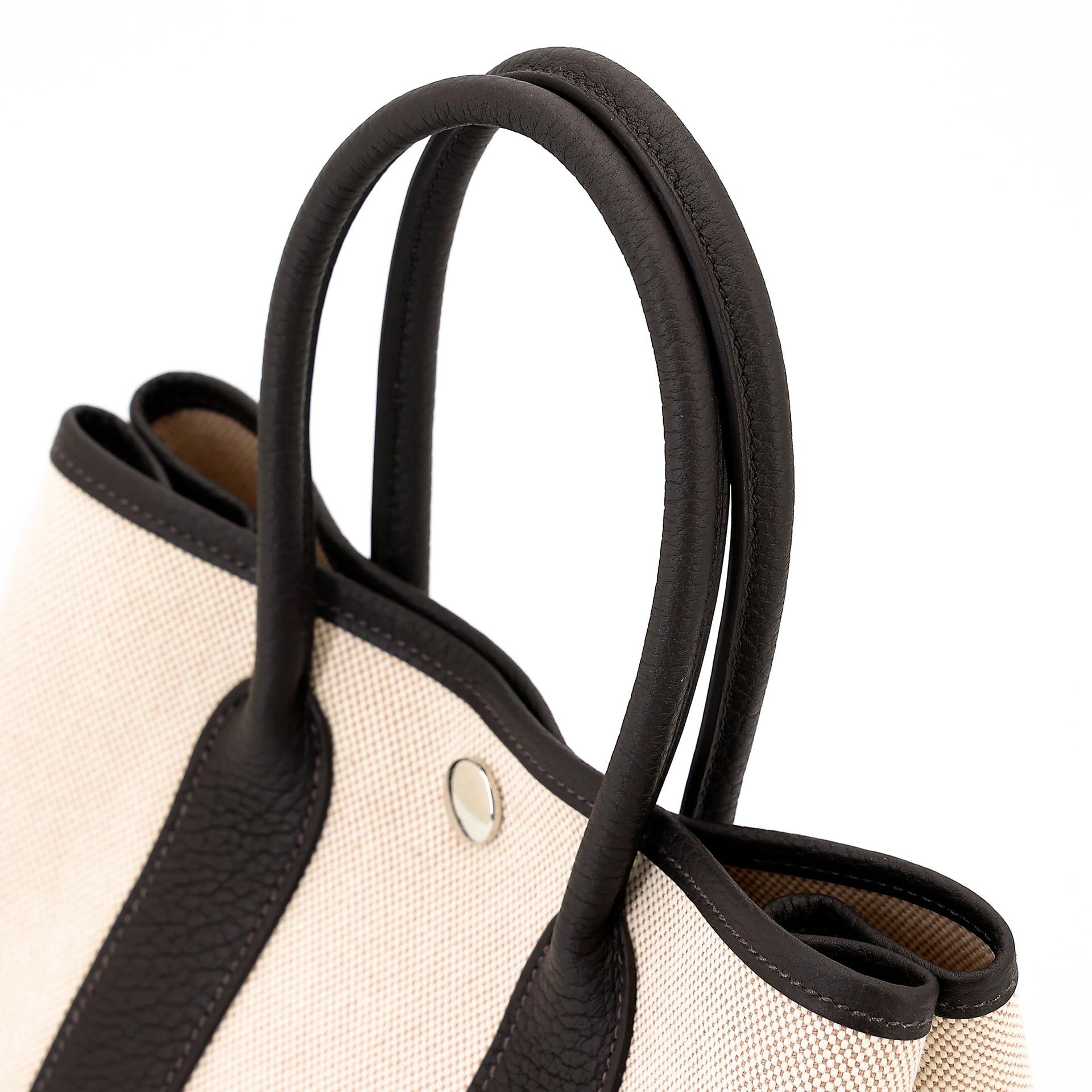 ランク N 新品 HERMÈS エルメス ネオガーデンパーティ バイブラウン（T3） トワルアッシュ ネゴンダ シルバー金具 K刻印 (2025) - 5