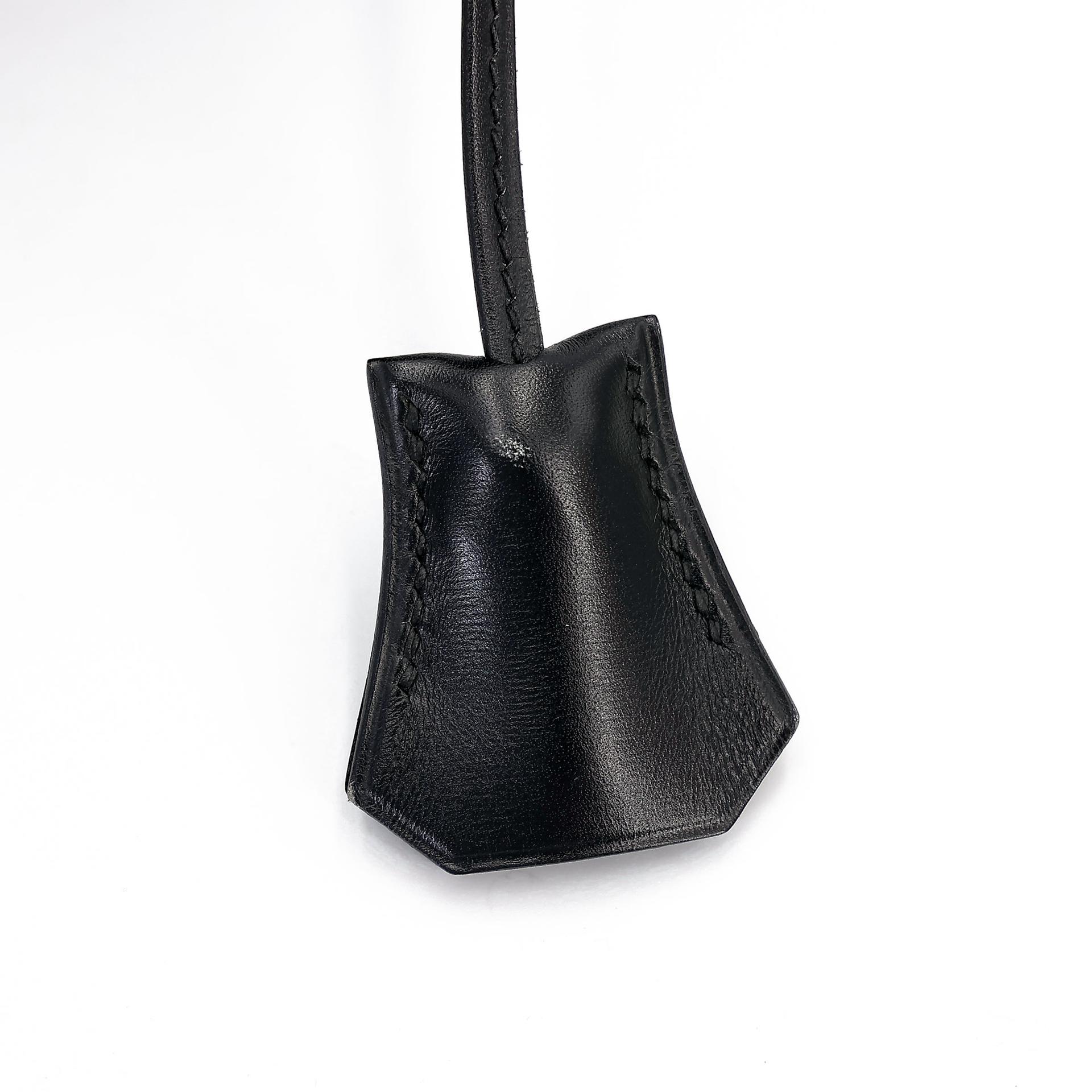 Very Good ( Rank A) HERMÈS Kelly 32 Sellier Noir (89) Toile H canvas Box-calf Gold hardware Circle Y (1995) - 49