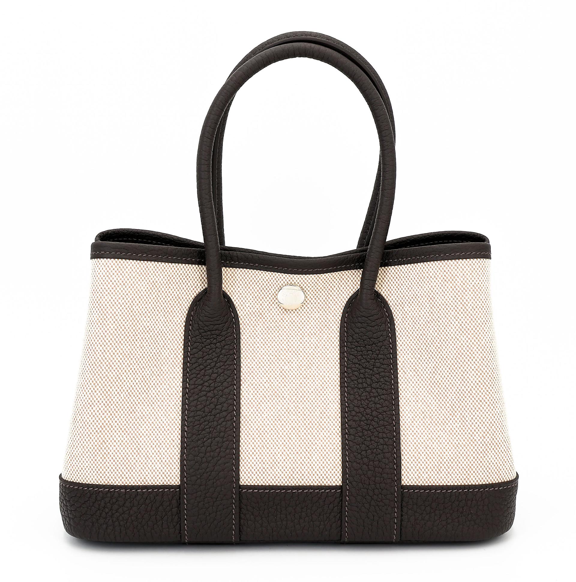 ランク N 新品 HERMÈS エルメス ネオガーデンパーティ バイブラウン（T3） トワルアッシュ ネゴンダ シルバー金具 K刻印 (2025) - 1