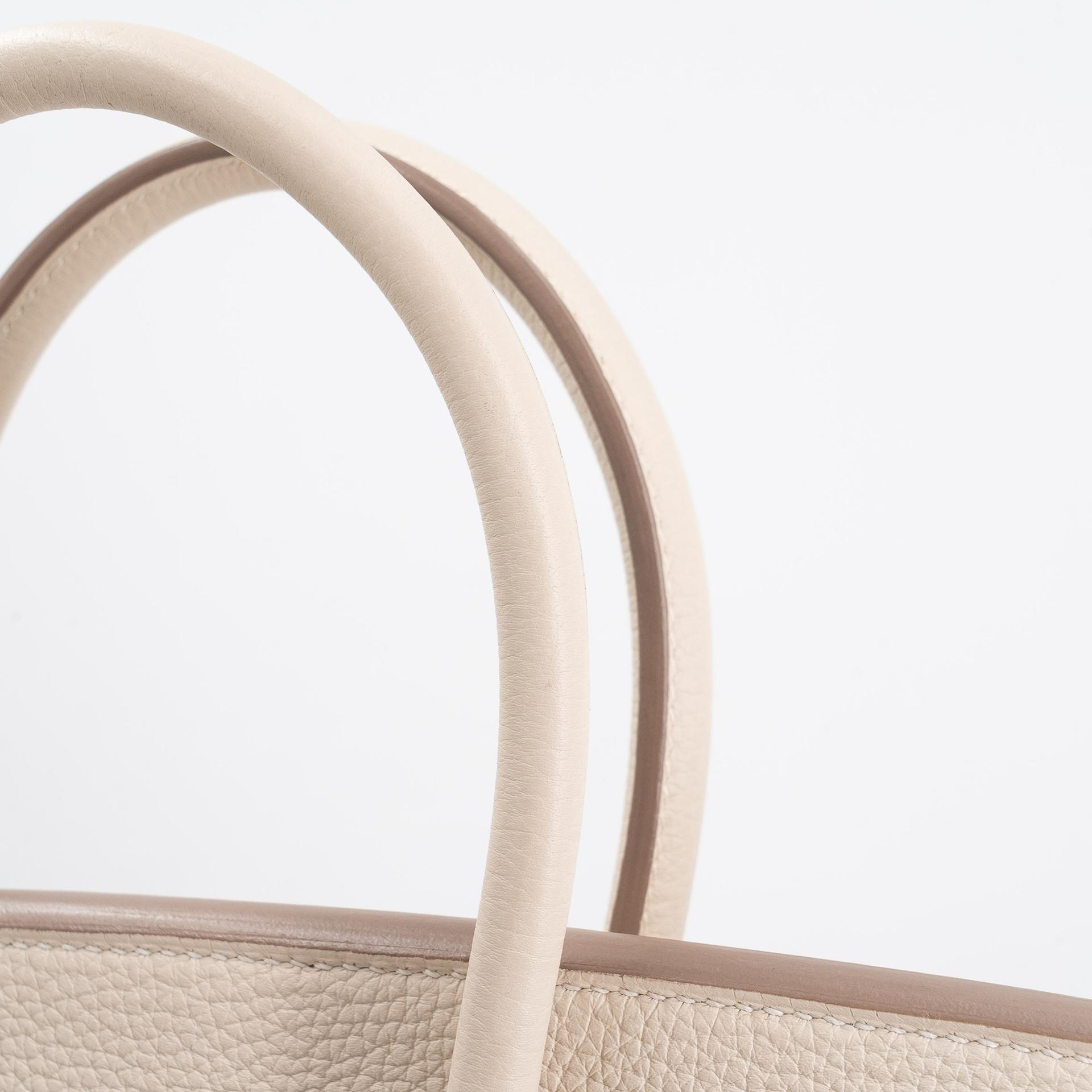 Very Good ( Rank A) HERMÈS Birkin 30 Craie (10) Togo Gold hardware Y (2020) - 22
