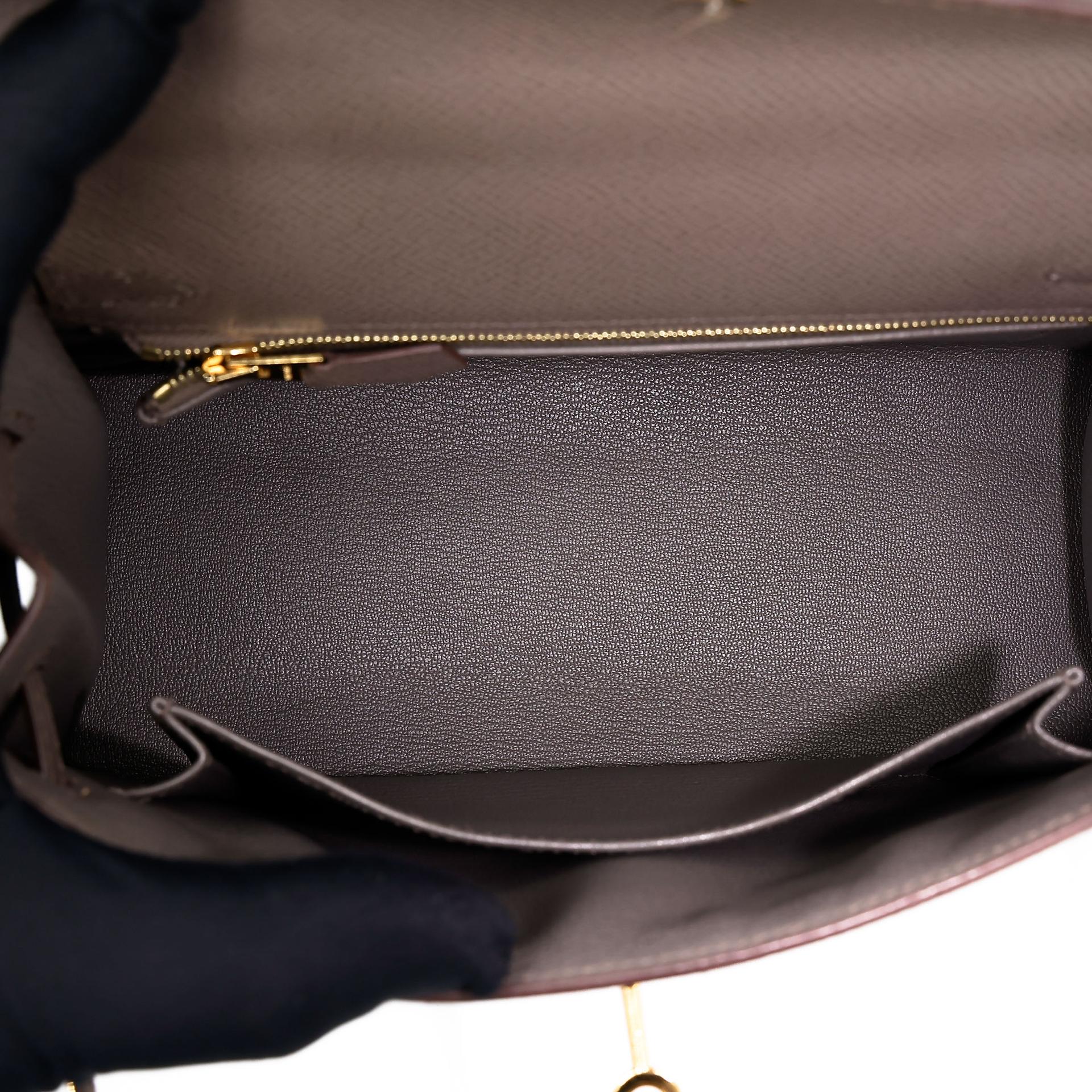 ランク A HERMÈS エルメス ケリー25 セリエ エタン (8F) エプソン ゴールド金具 A刻印 (2017) - 26