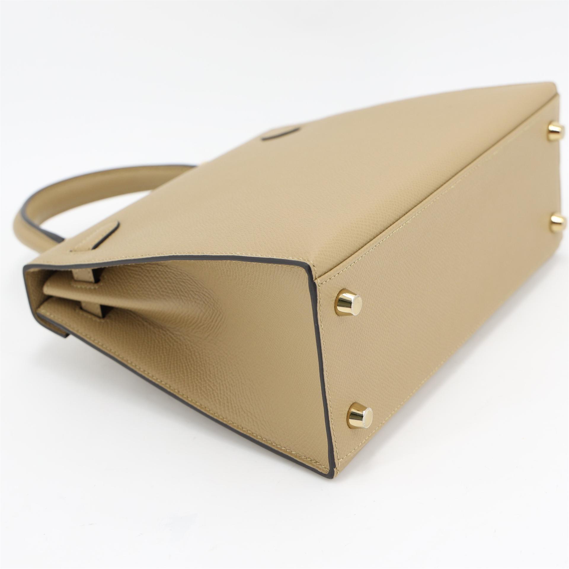 Brand New ( Rank N ) HERMÈS Kelly 25 Sellier Poussiere (1C) Epsom Permabrass hardware K (2025) - 8