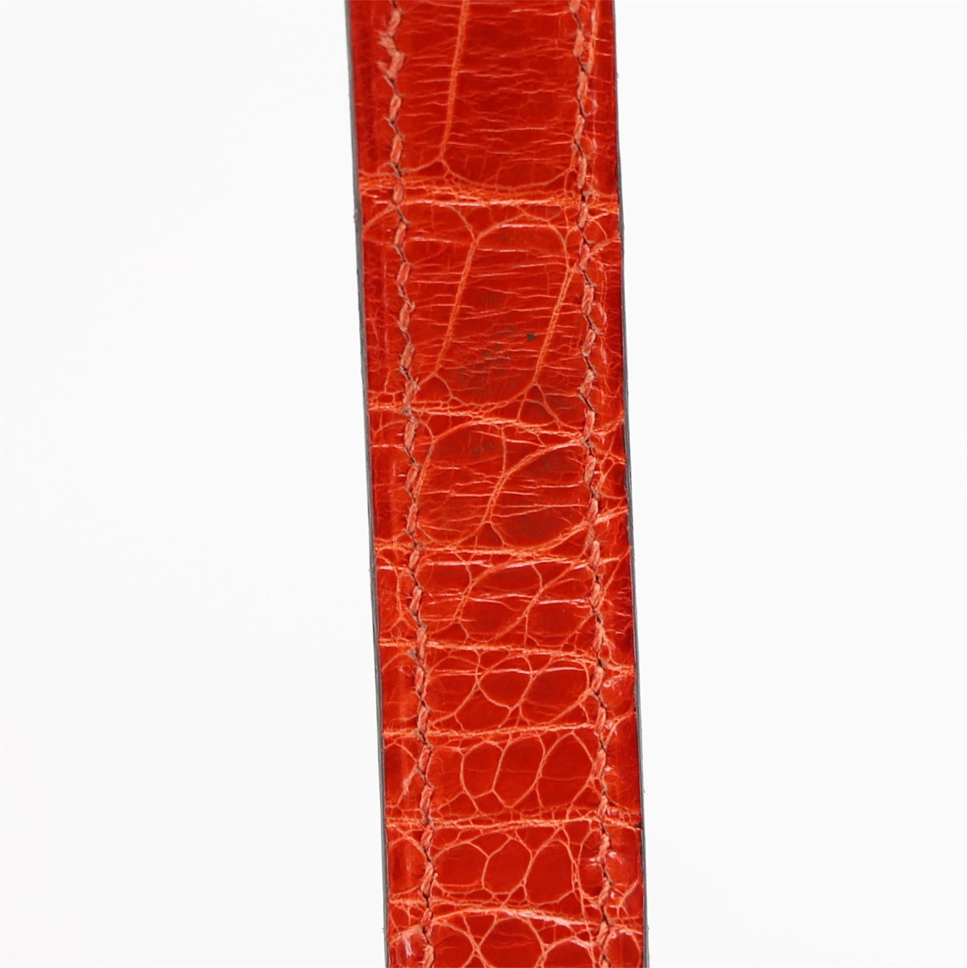 Very Good ( Rank A) HERMÈS Constance 24 Geranium (D5) Shiny Alligator Gold hardware X (2016) - 21