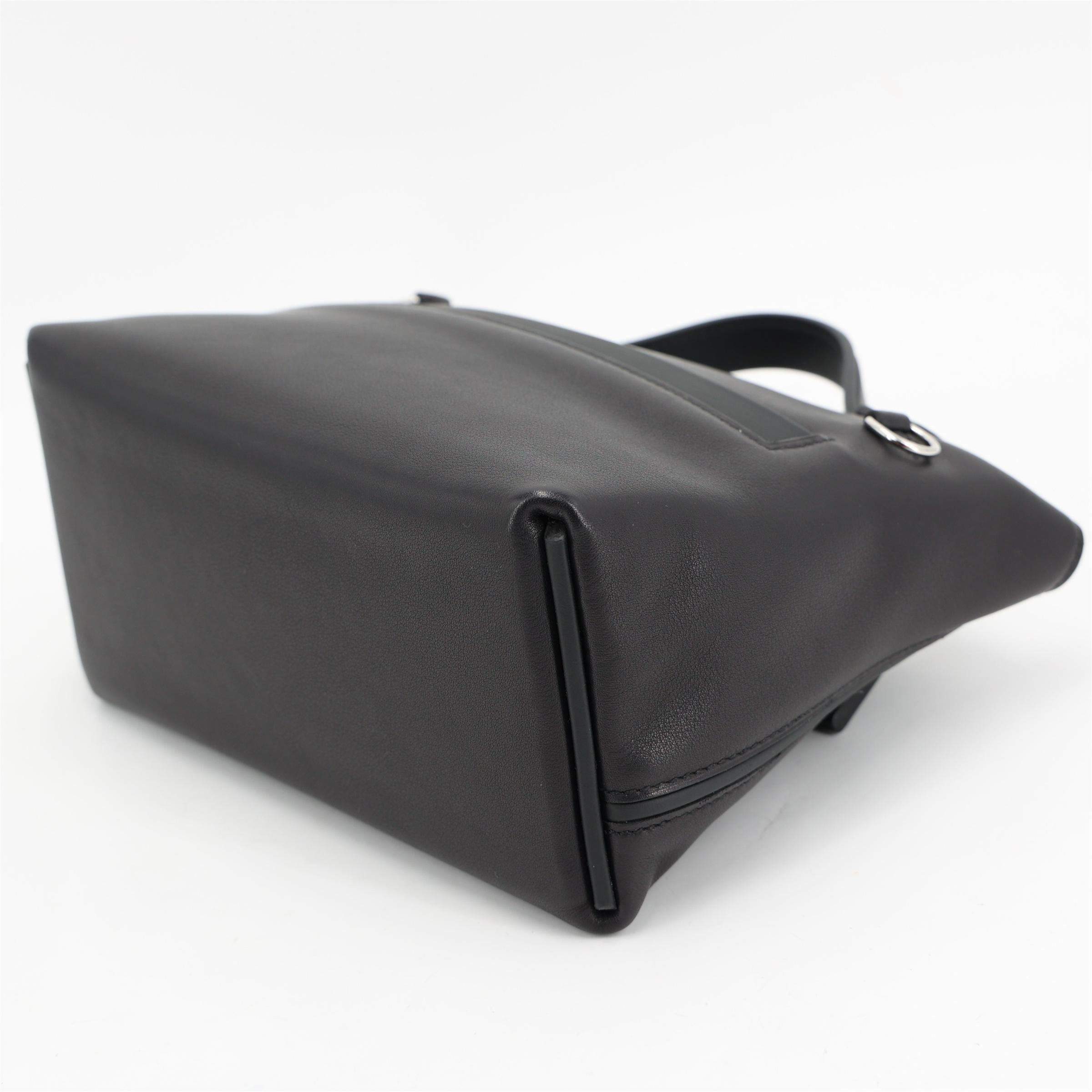 Excellent ( Rank SA ) HERMÈS 24/24 - 21 mini Noir (89) Volupto calfskin Palladium hardware K (2025) - 9
