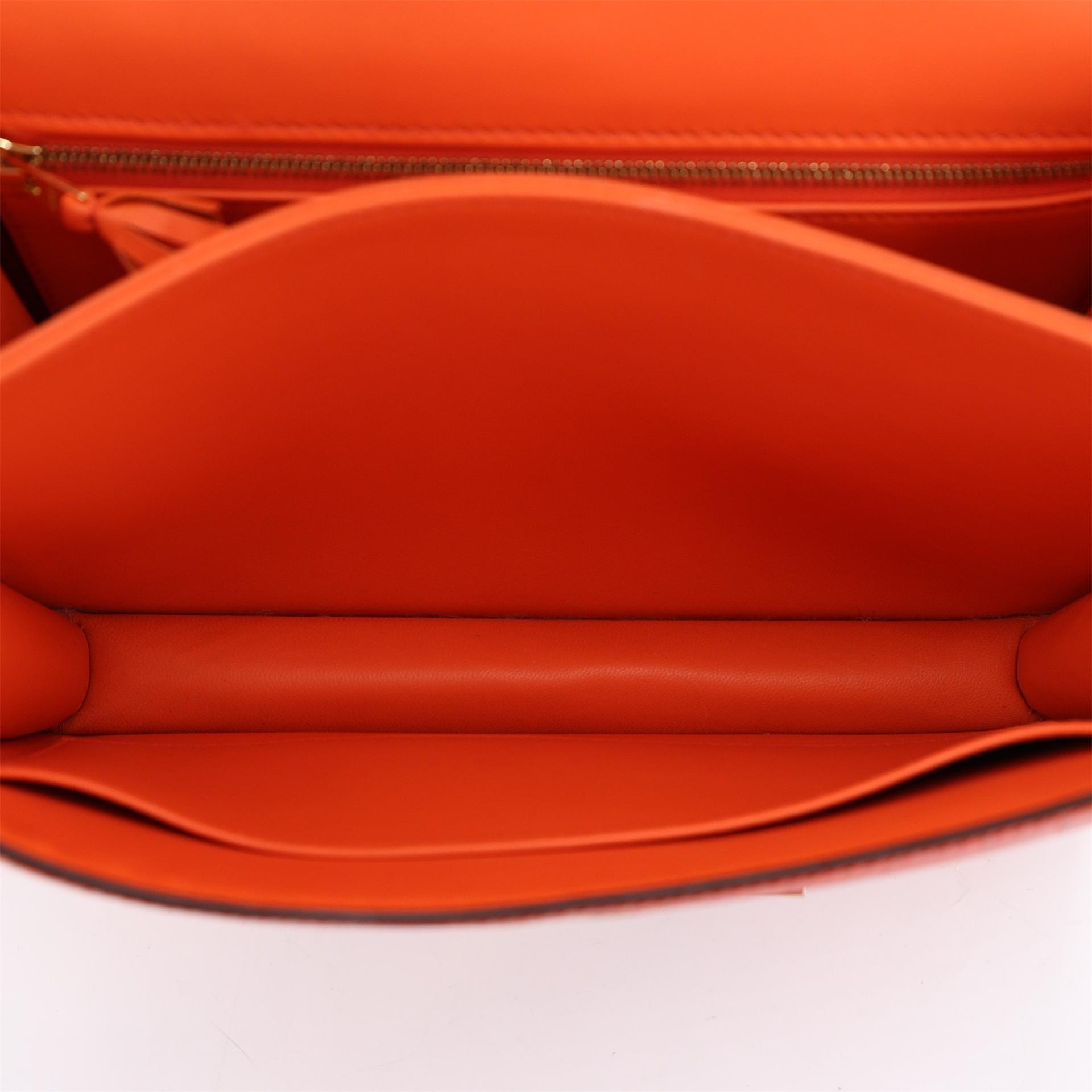 Very Good ( Rank A) HERMÈS Constance 24 Geranium (D5) Shiny Alligator Gold hardware X (2016) - 15