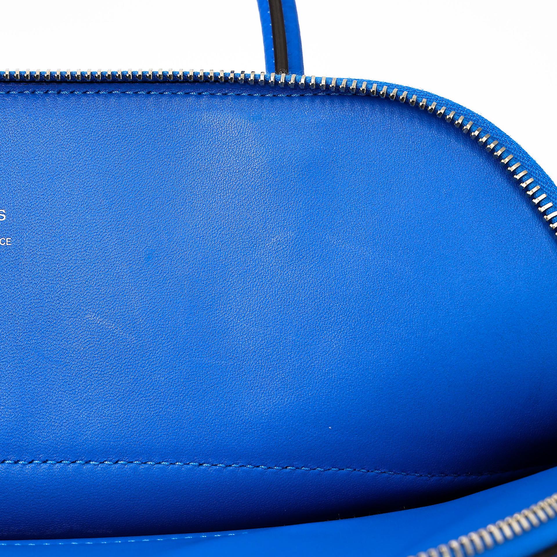Excellent ( Rank SA ) HERMÈS Bolide 31 Bleu Zanzibar (B3) Clemence Palladium hardware X (2016) - 21