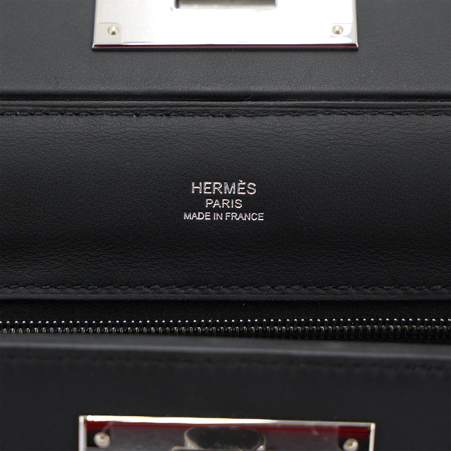 ランク SA HERMÈS エルメス ヴァンキャトルミニ ブラック (89) ヴォリュプト シルバー金具 K刻印 (2025) - 13