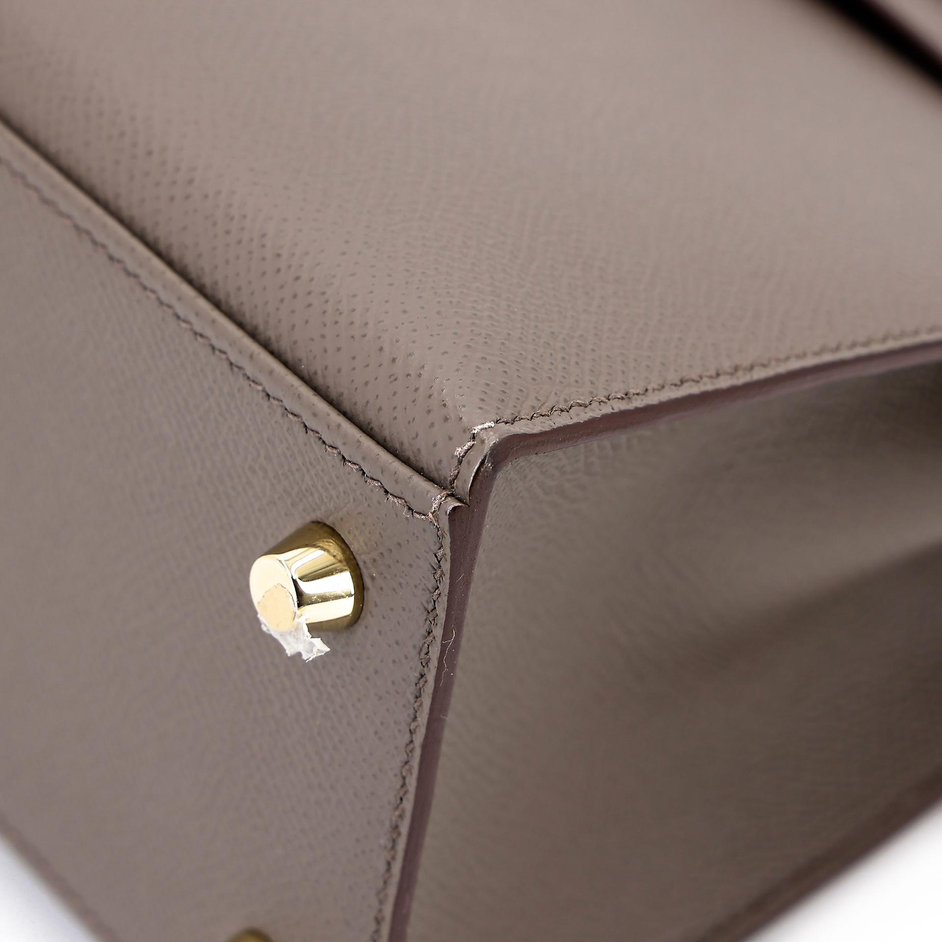 ランク A HERMÈS エルメス ケリー25 セリエ エタン (8F) エプソン ゴールド金具 A刻印 (2017) - 11