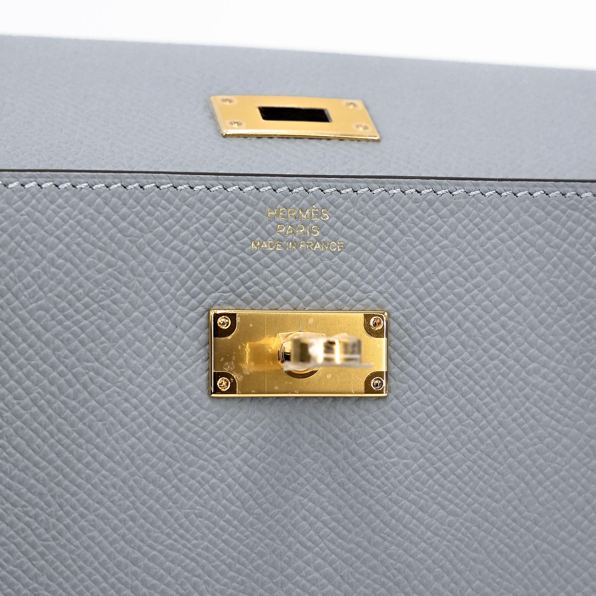 全新 HERMÈS 愛馬仕 Kelly To Go 錢包 P0 木偶灰 Gris Pantin Epsom皮 金扣 K刻 2025年 - 13