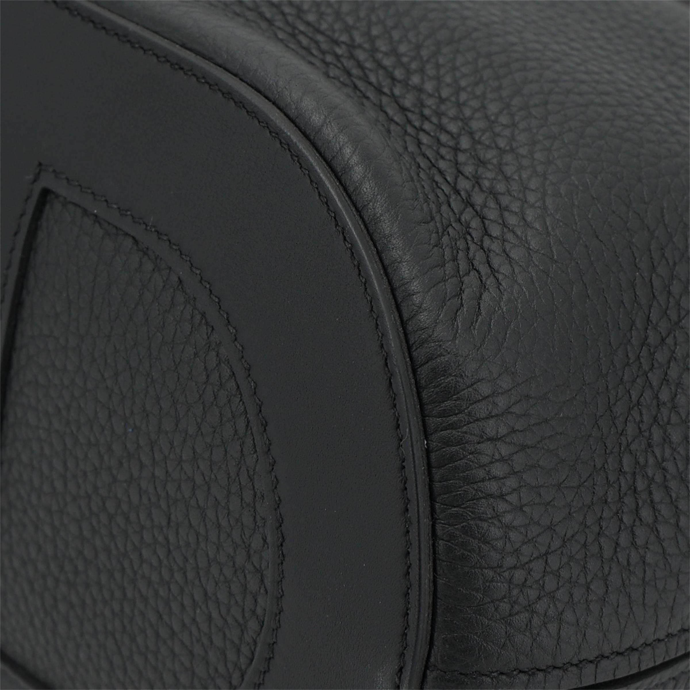 Brand New ( Rank N ) HERMÈS In-The-Loop 23 Noir (89) Clemence Palladium hardware K (2025) - 9
