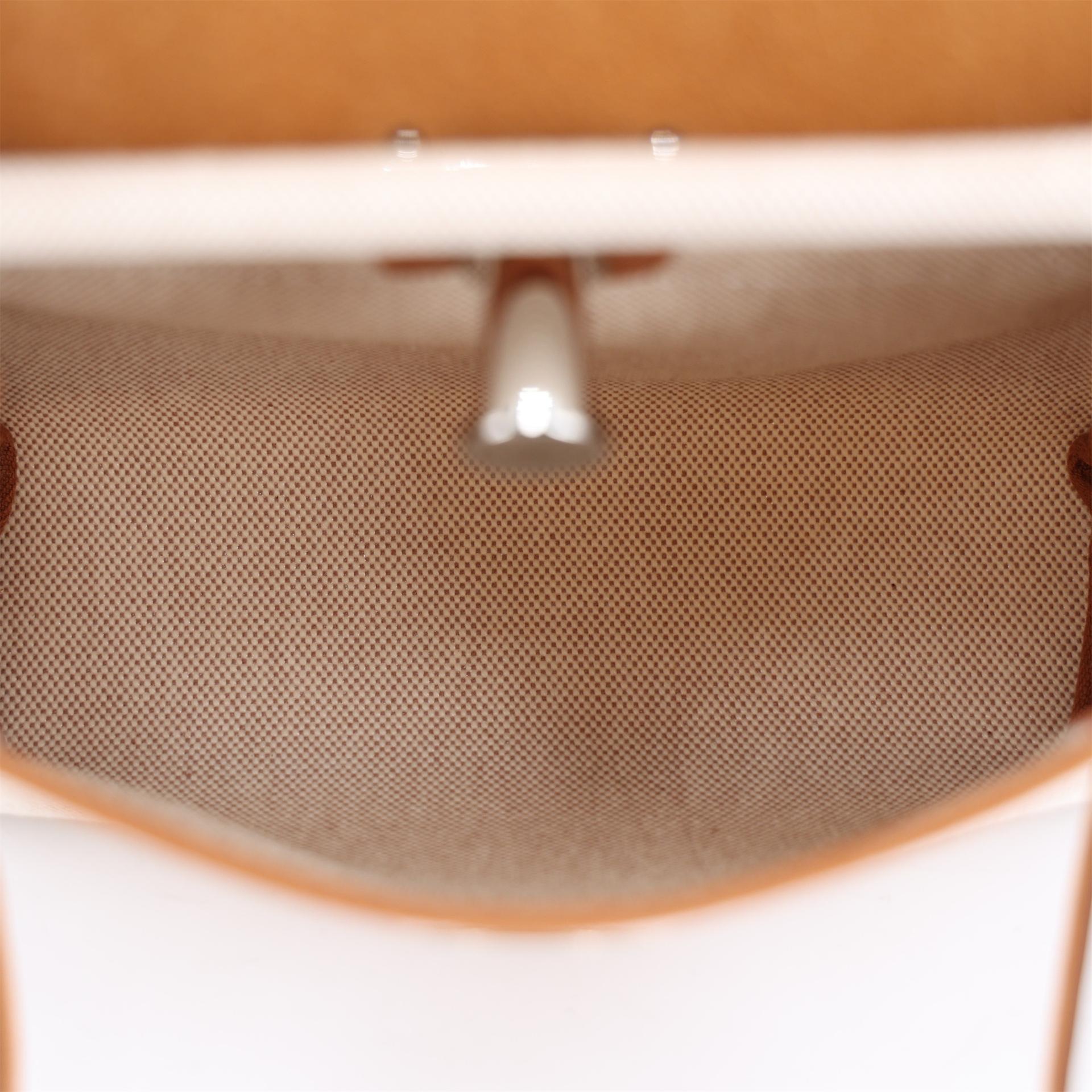 Unused ( Rank NS ) HERMÈS Herbag Zip Mini 20 Fauve (34) Canvas Vache Hunter Palladium hardware W (2024) - 13