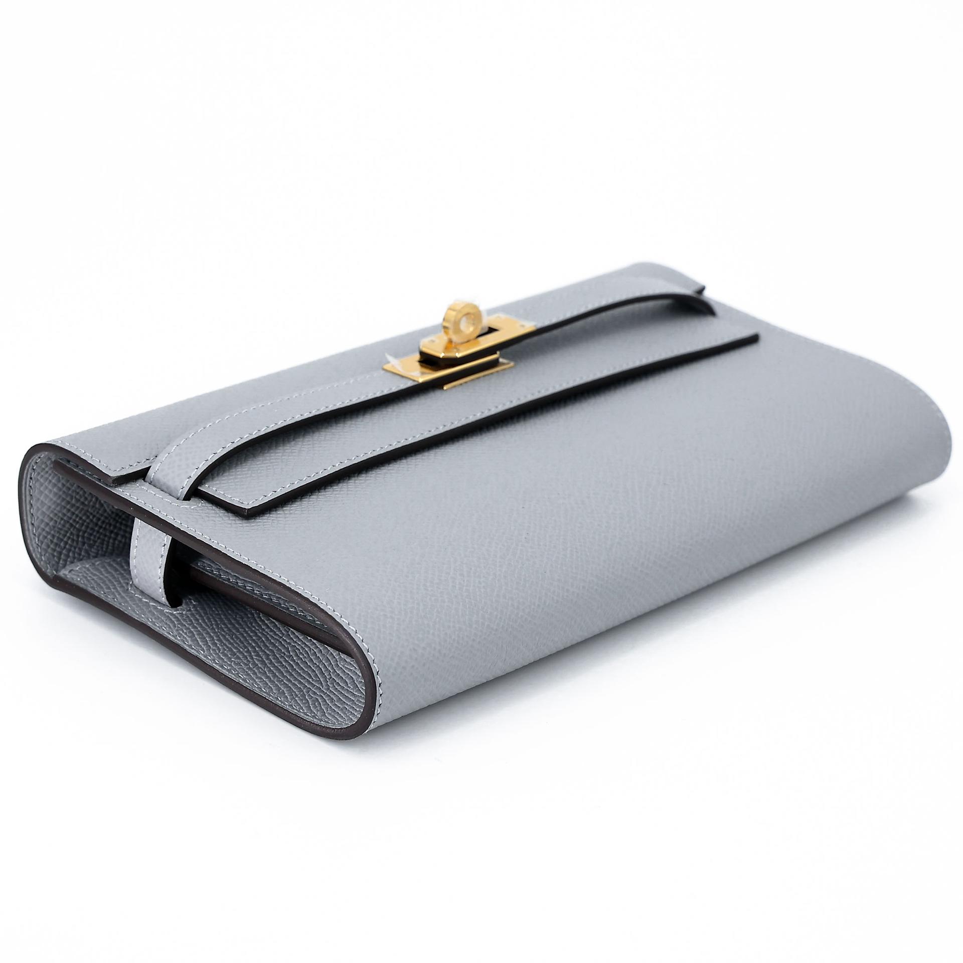 全新 HERMÈS 愛馬仕 Kelly To Go 錢包 P0 木偶灰 Gris Pantin Epsom皮 金扣 K刻 2025年 - 5