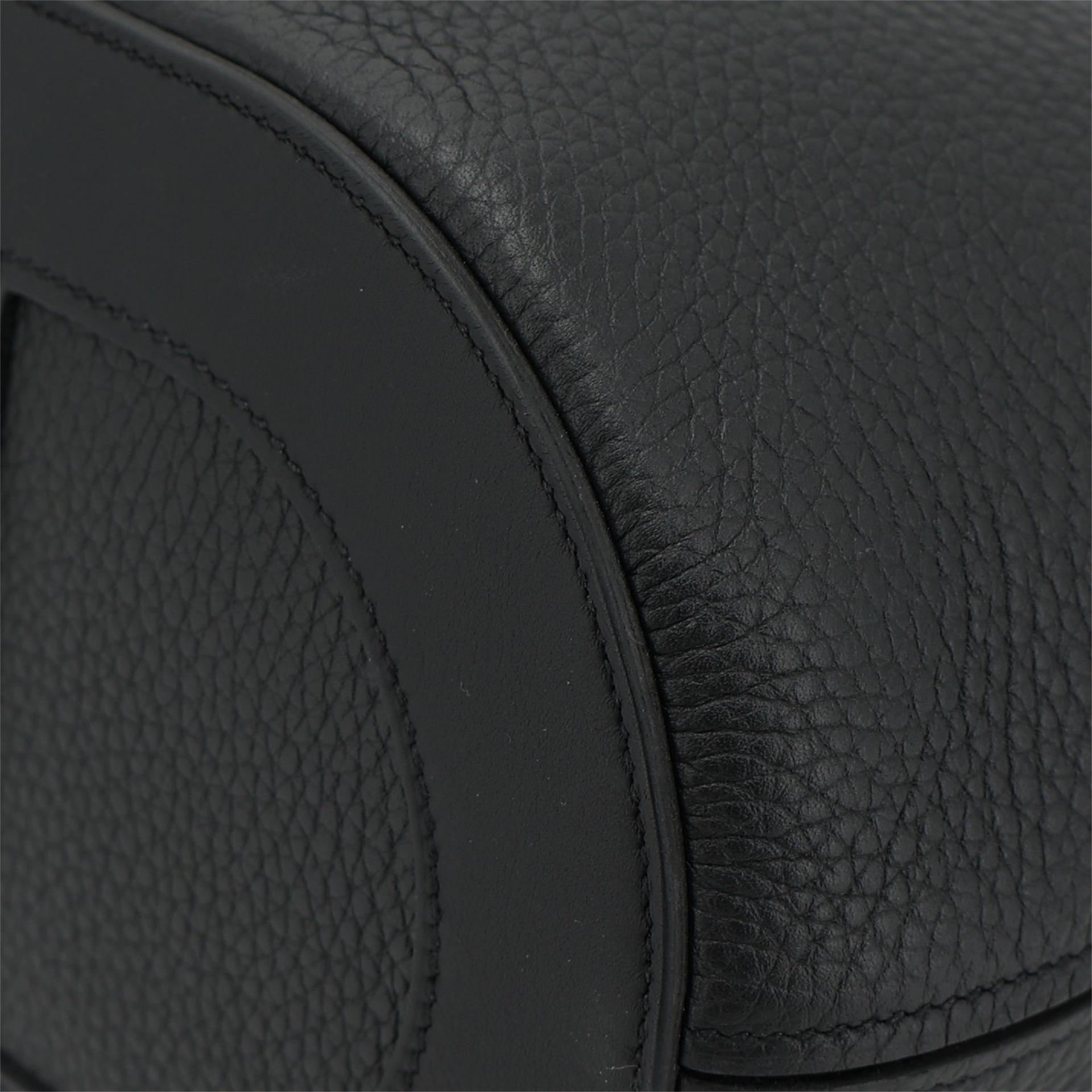Brand New ( Rank N ) HERMÈS In-The-Loop 23 Noir (89) Clemence Palladium hardware K (2025) - 7