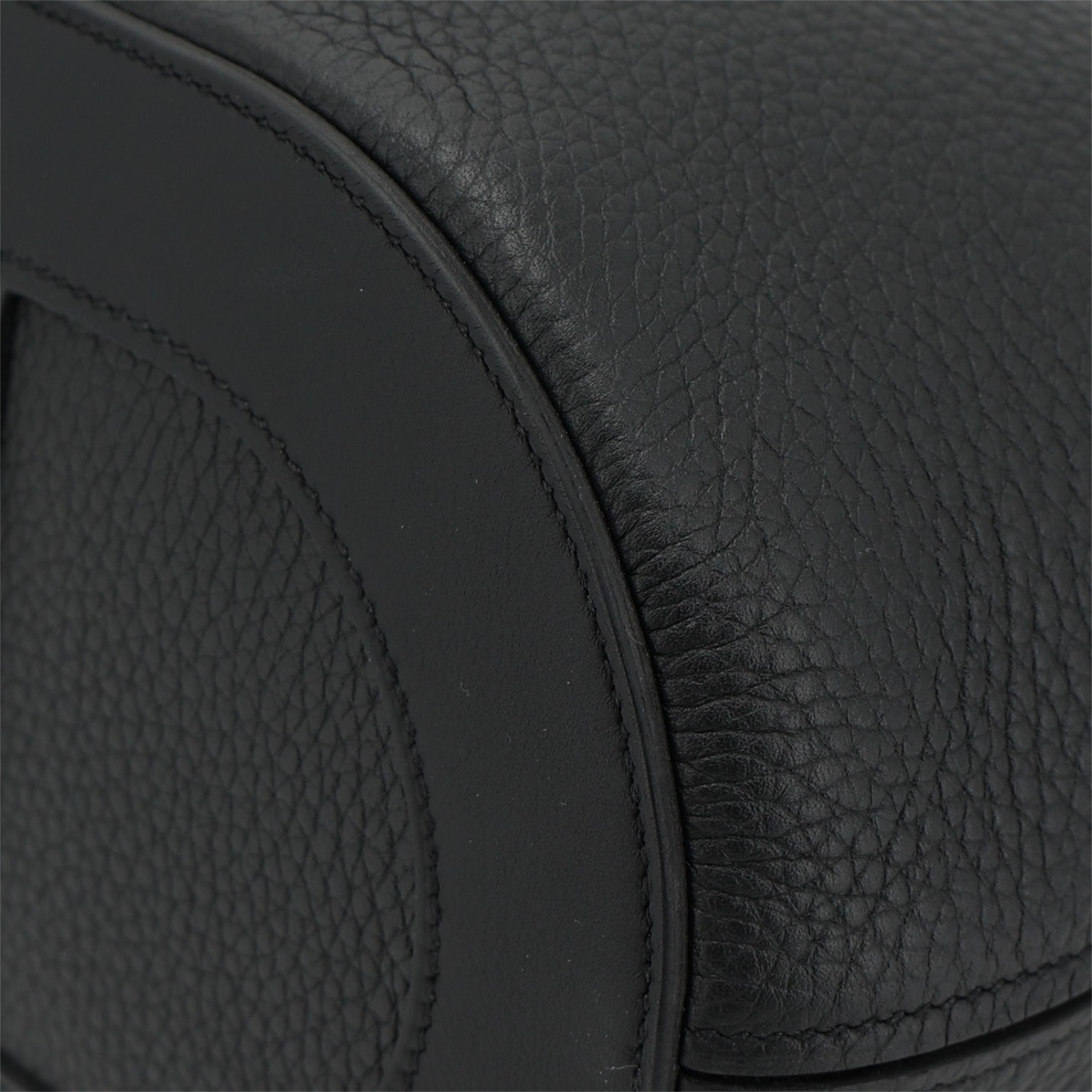 Brand New ( Rank N ) HERMÈS In-The-Loop 23 Noir (89) Clemence Palladium hardware K (2025) - 7