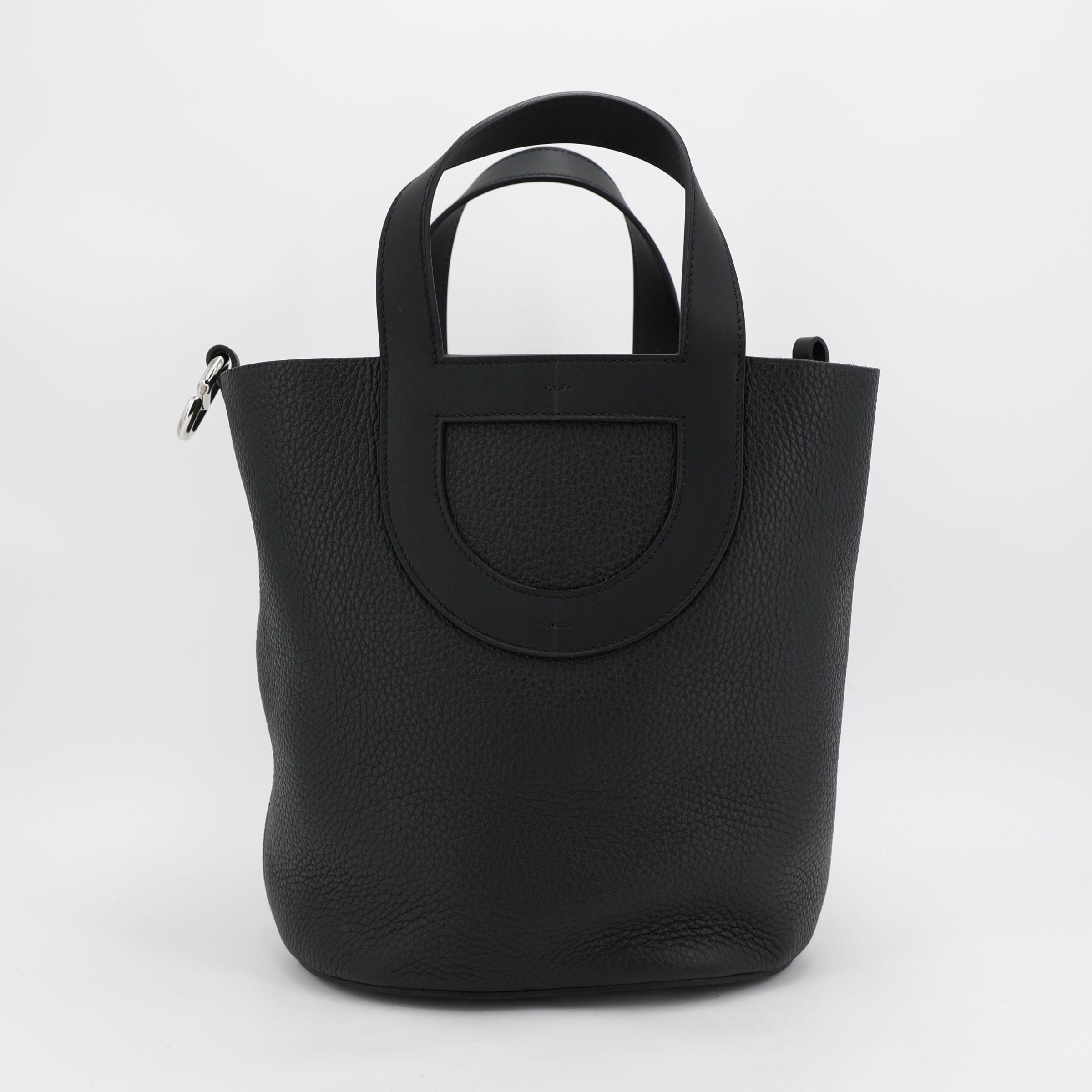 Brand New ( Rank N ) HERMÈS In-The-Loop 23 Noir (89) Clemence Palladium hardware K (2025) - 2