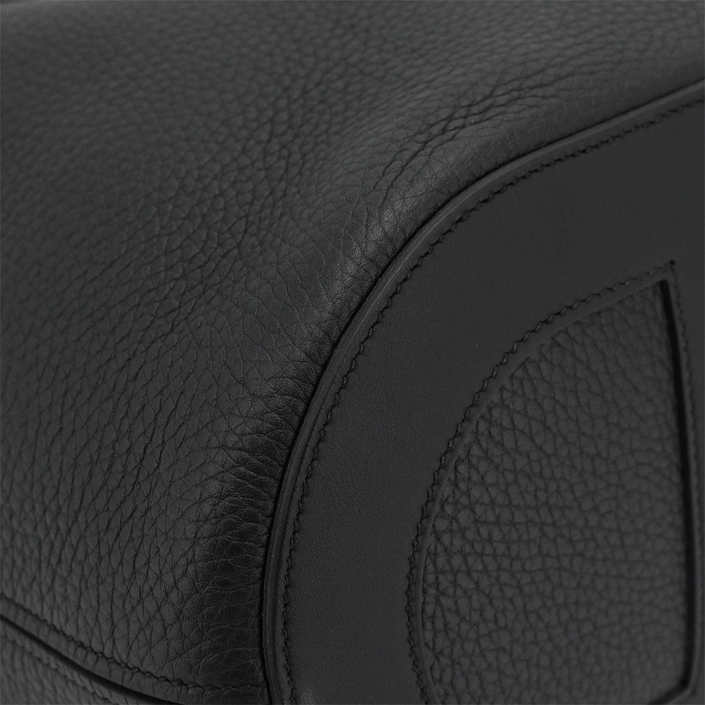 Brand New ( Rank N ) HERMÈS In-The-Loop 23 Noir (89) Clemence Palladium hardware K (2025) - 6