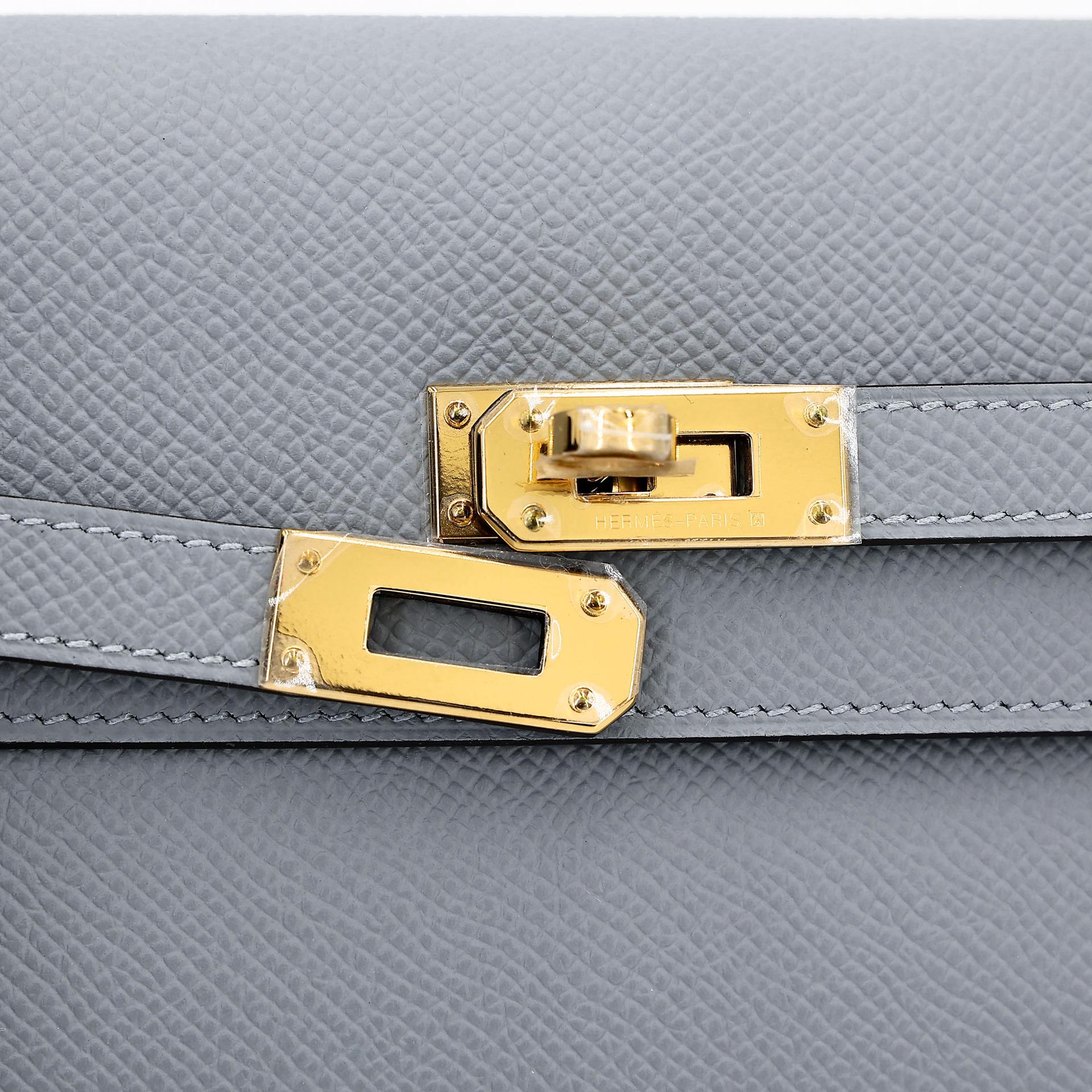 全新 HERMÈS 愛馬仕 Kelly To Go 錢包 P0 木偶灰 Gris Pantin Epsom皮 金扣 K刻 2025年 - 8