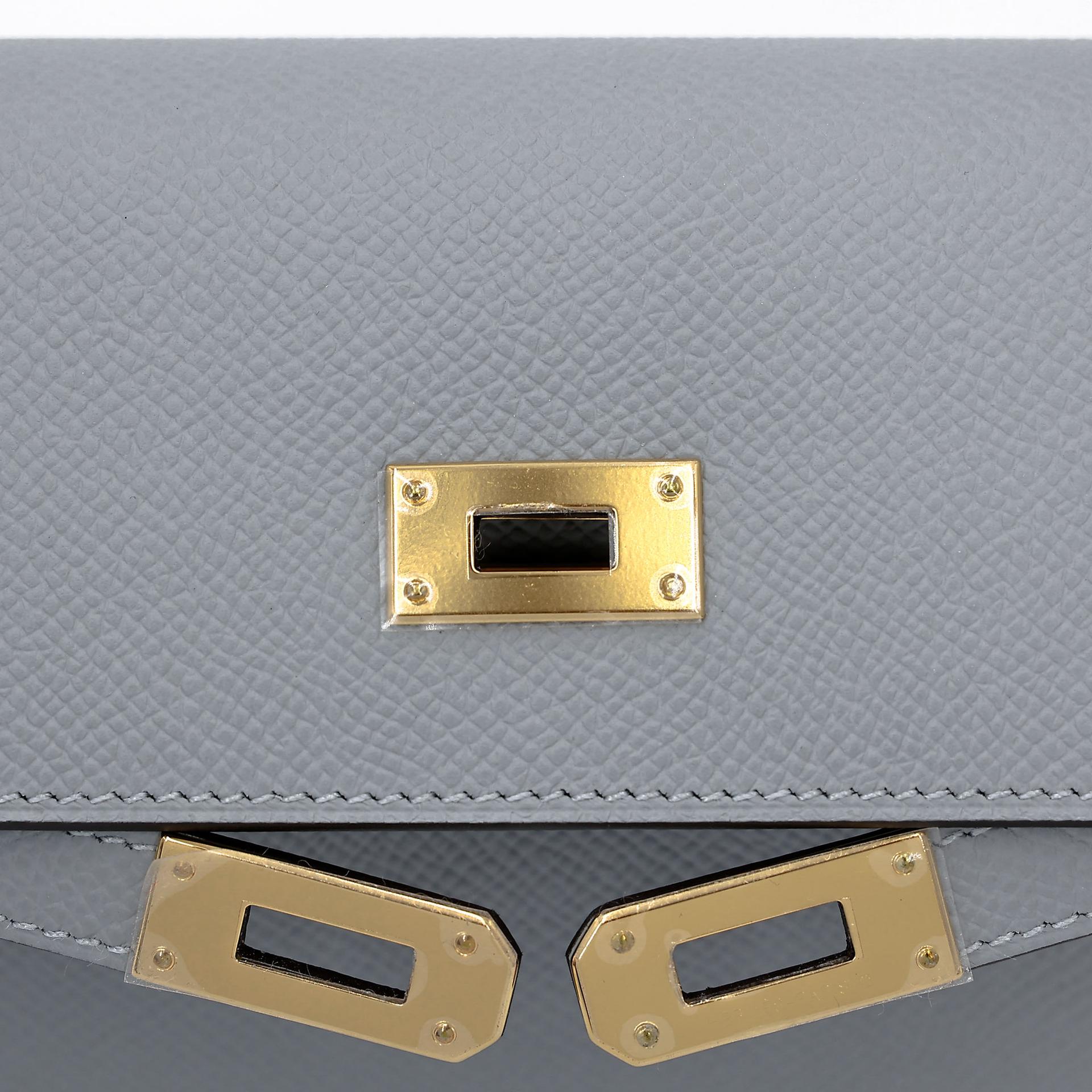 全新 HERMÈS 愛馬仕 Kelly To Go 錢包 P0 木偶灰 Gris Pantin Epsom皮 金扣 K刻 2025年 - 10