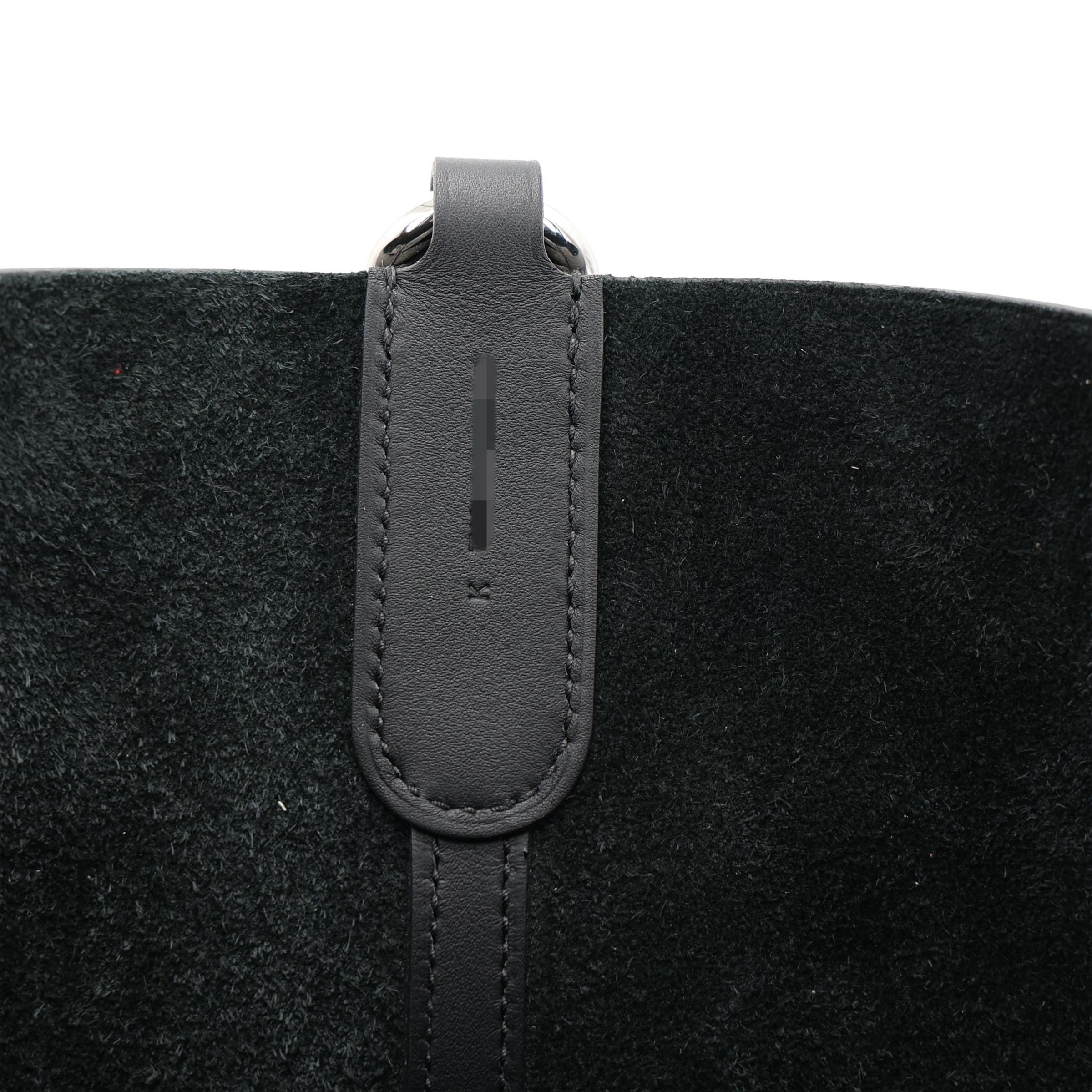 Brand New ( Rank N ) HERMÈS In-The-Loop 23 Noir (89) Clemence Palladium hardware K (2025) - 14