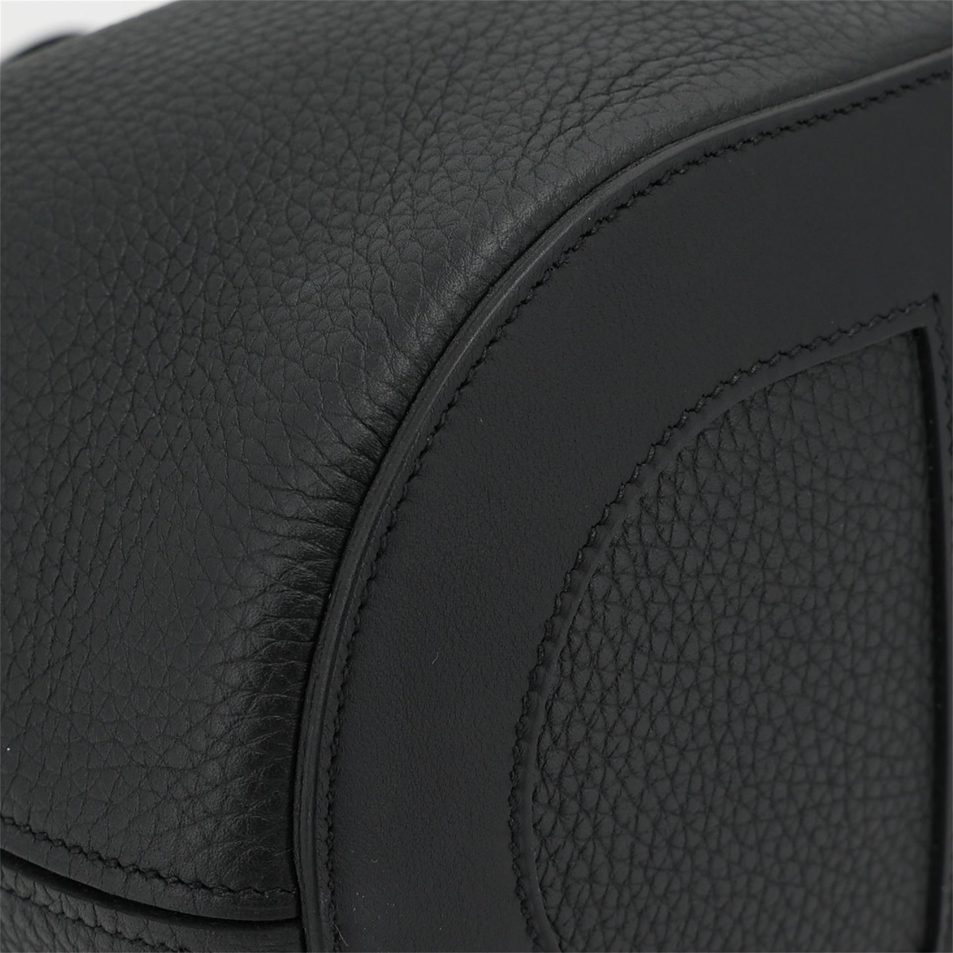 Brand New ( Rank N ) HERMÈS In-The-Loop 23 Noir (89) Clemence Palladium hardware K (2025) - 8