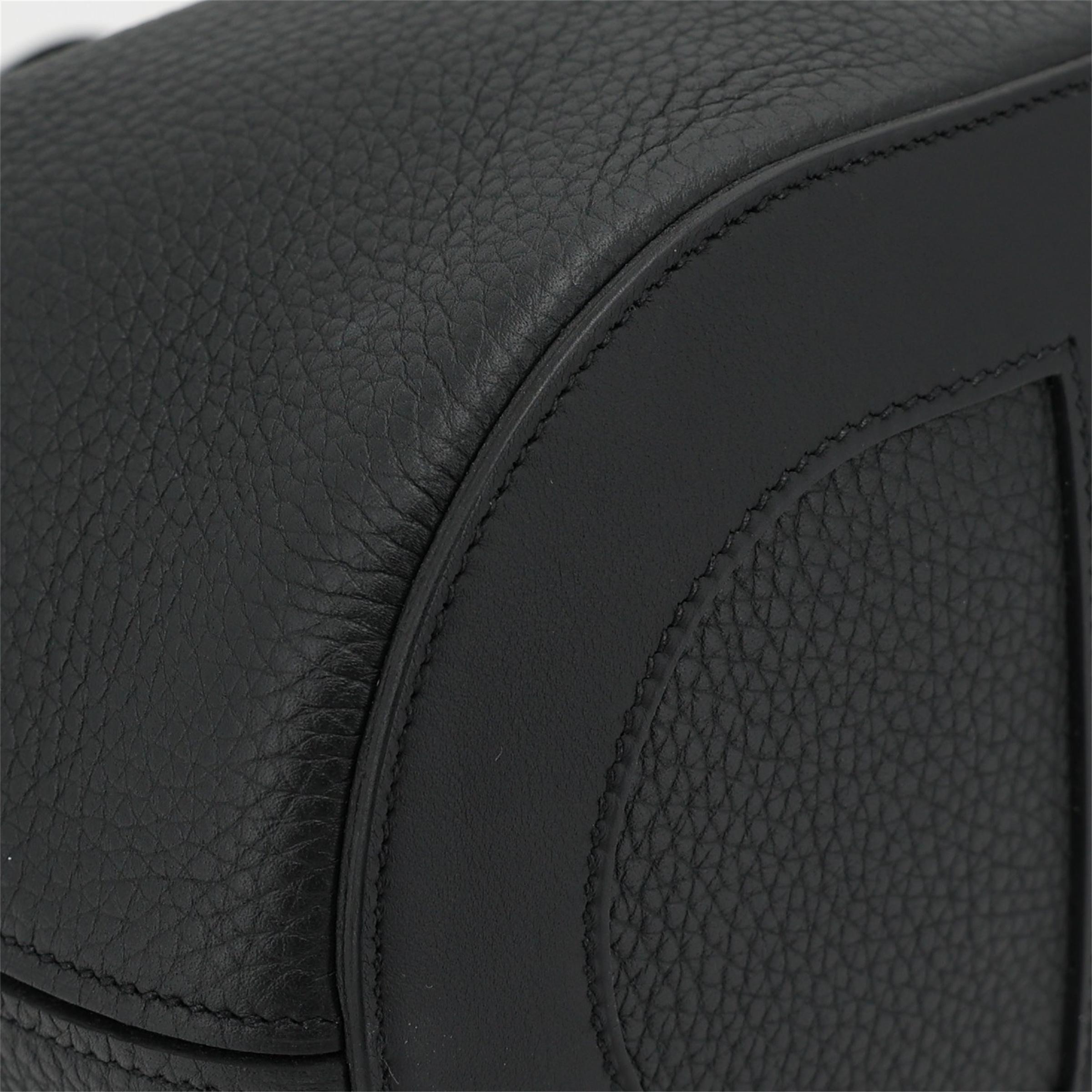 Brand New ( Rank N ) HERMÈS In-The-Loop 23 Noir (89) Clemence Palladium hardware K (2025) - 8